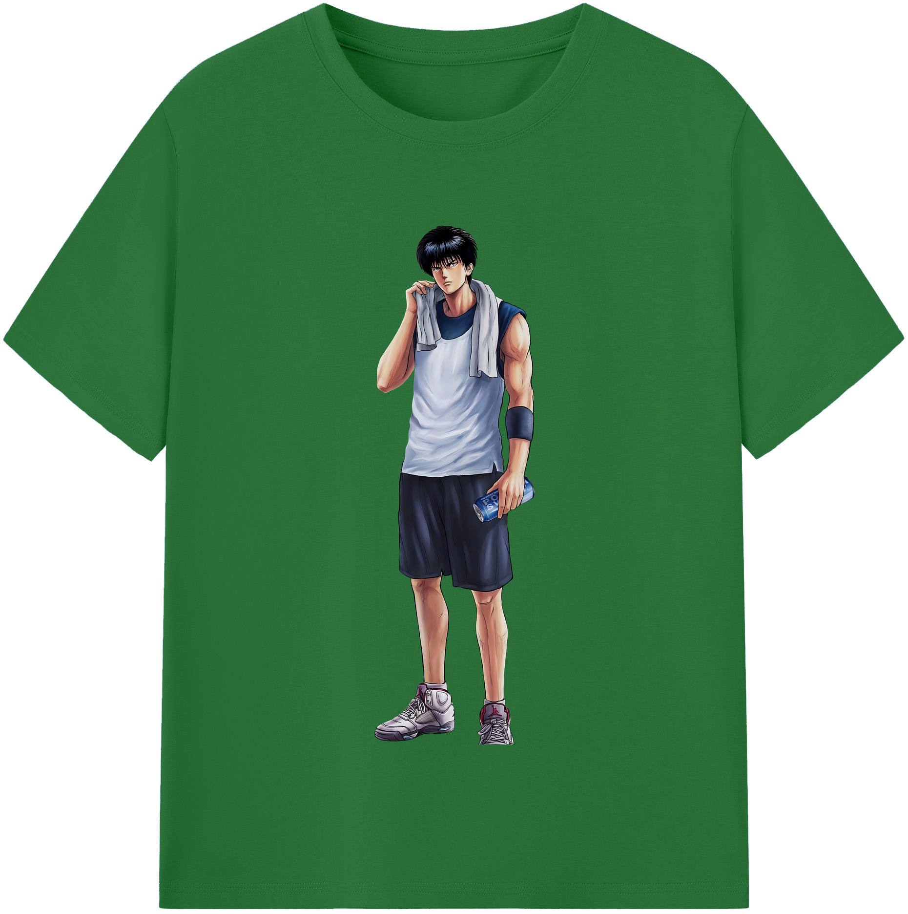 SLAM DUNK／スラムダンク 綿100％半袖Tシャツ（フロントプリント）