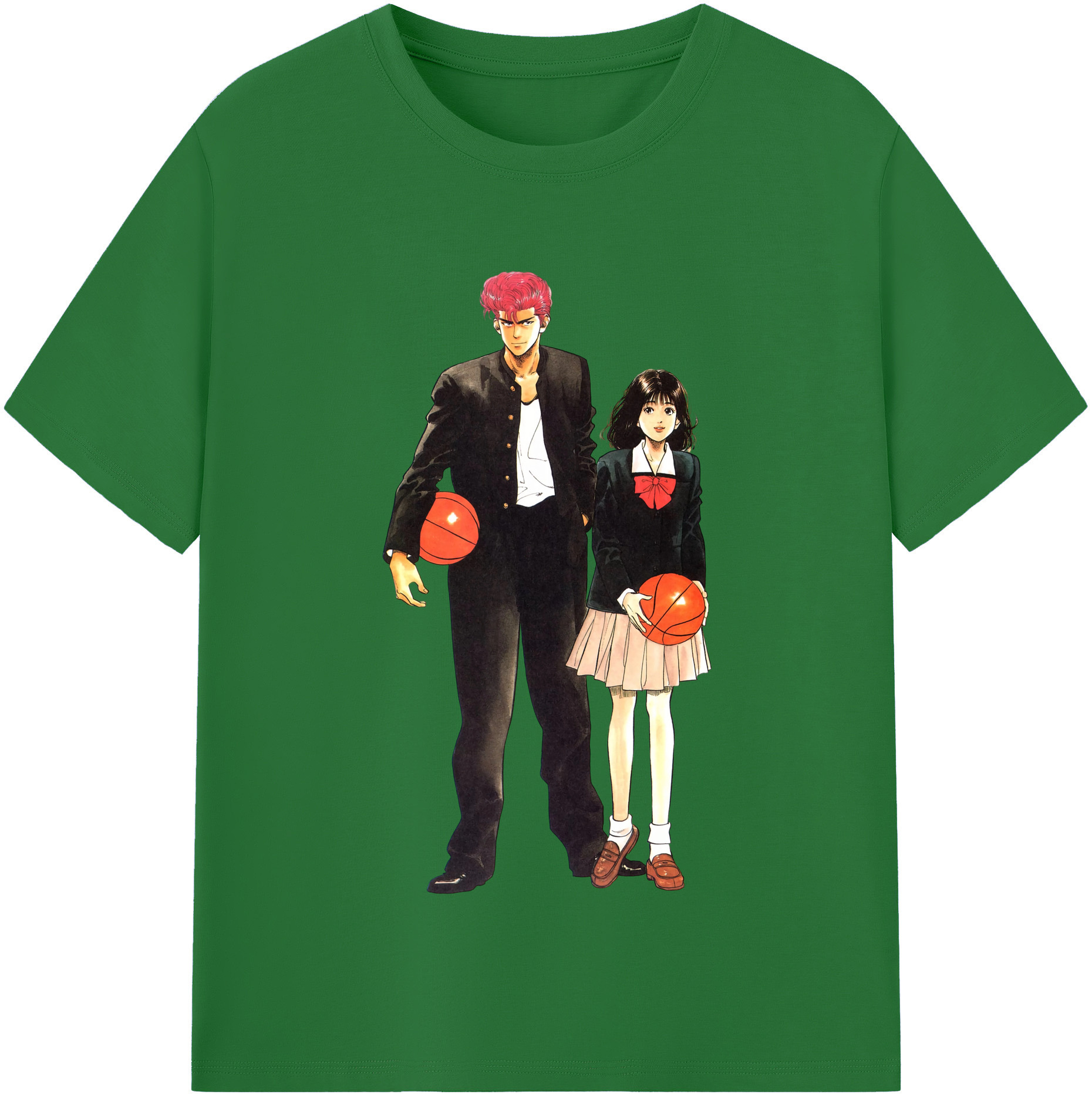 （画像用） SLAM DUNK／スラムダンク 綿100％半袖Tシャツ（フロントプリント）