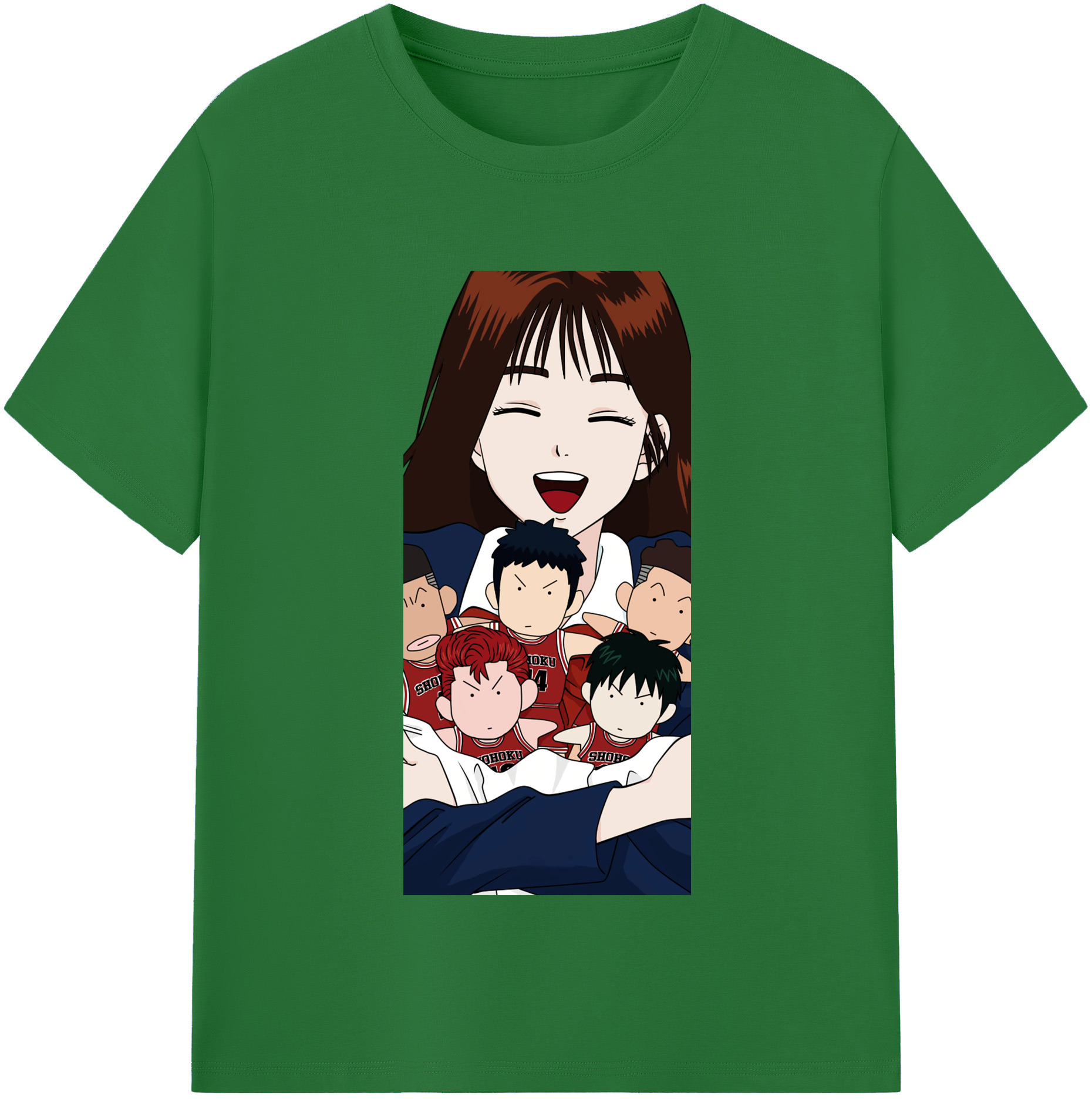 SLAM DUNK／スラムダンク 綿100％半袖Tシャツ（フロントプリント）