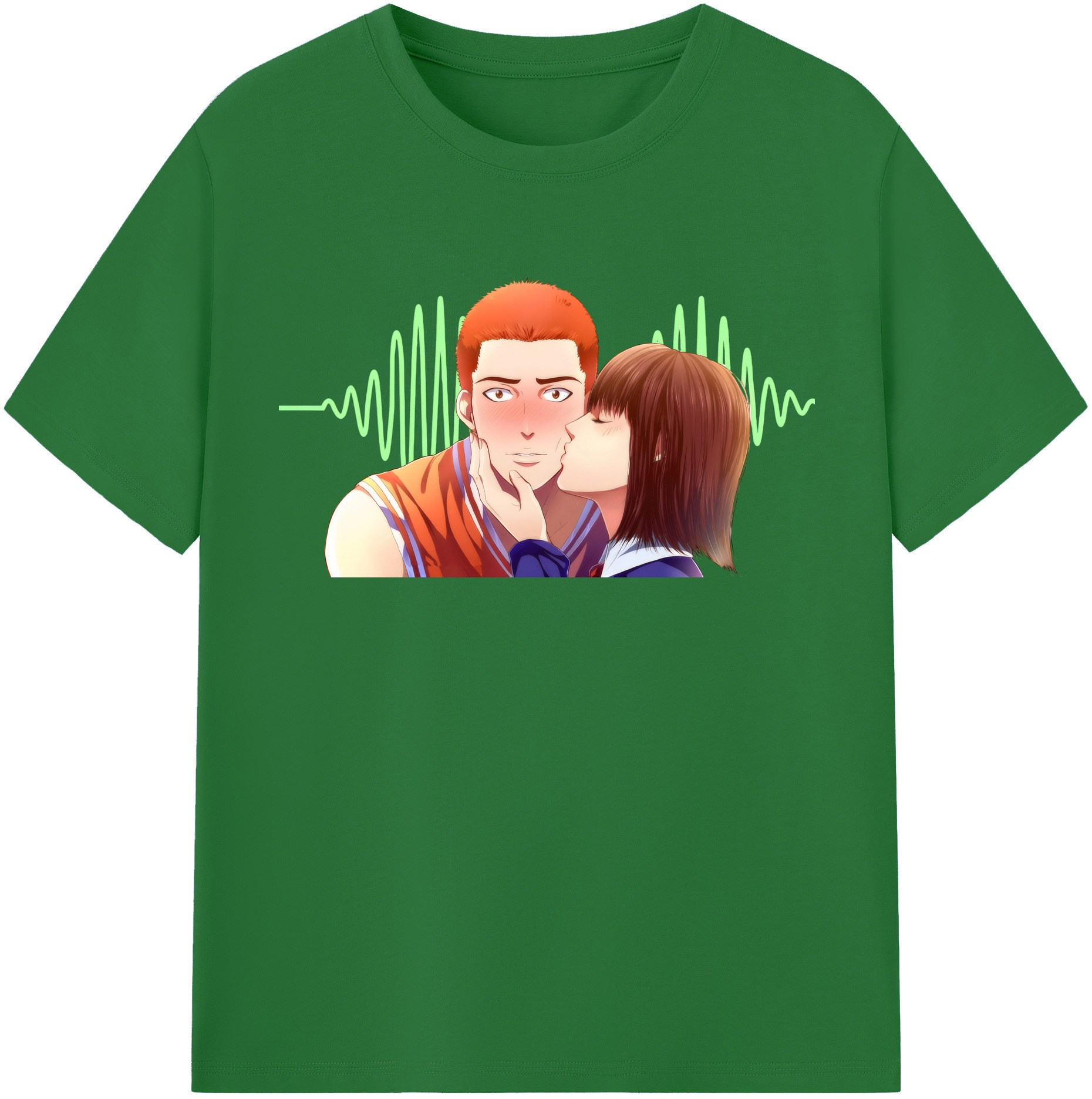 SLAM DUNK／スラムダンク 綿100％半袖Tシャツ（フロントプリント）