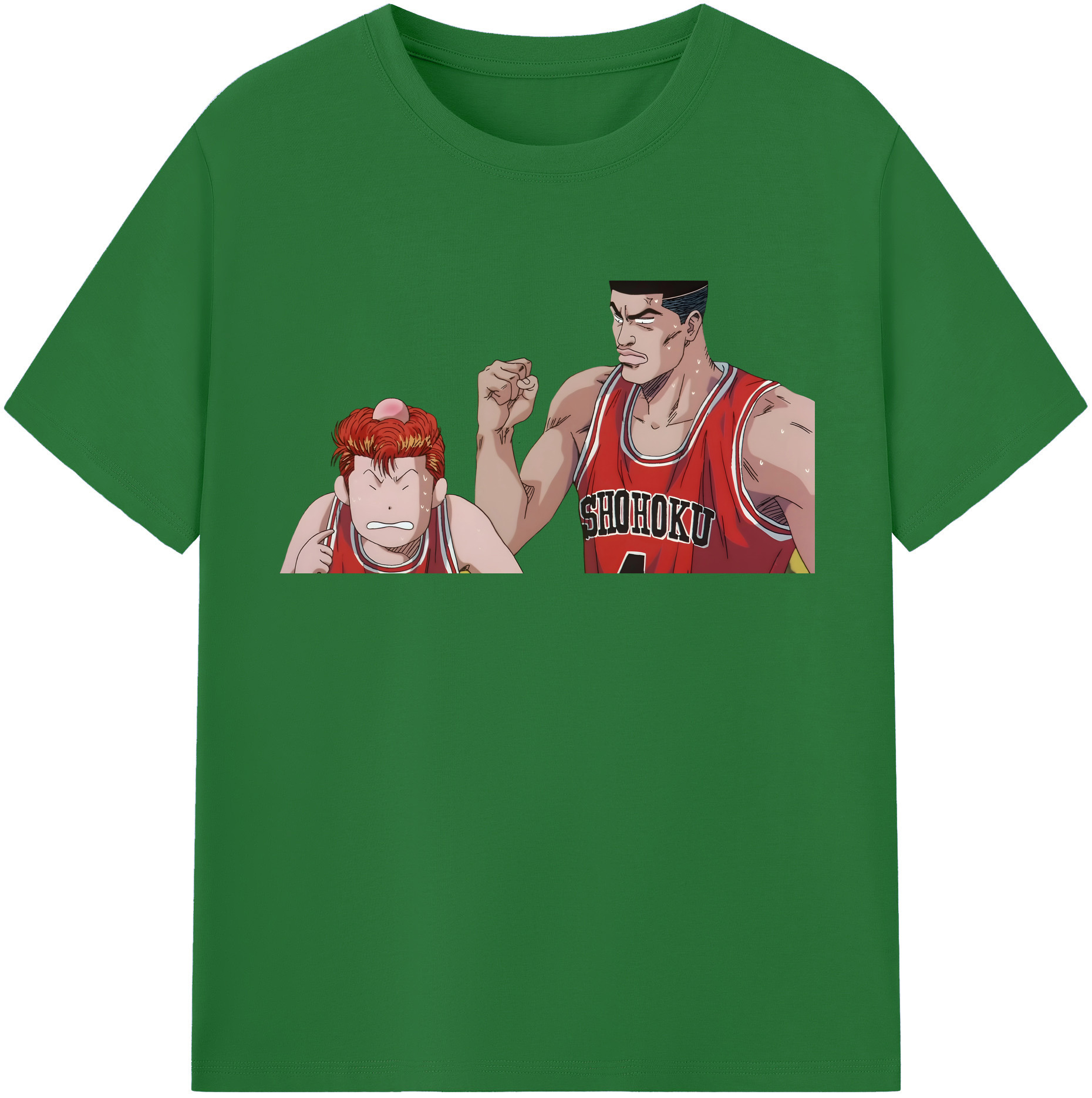 SLAM DUNK／スラムダンク 綿100％半袖Tシャツ（フロントプリント）