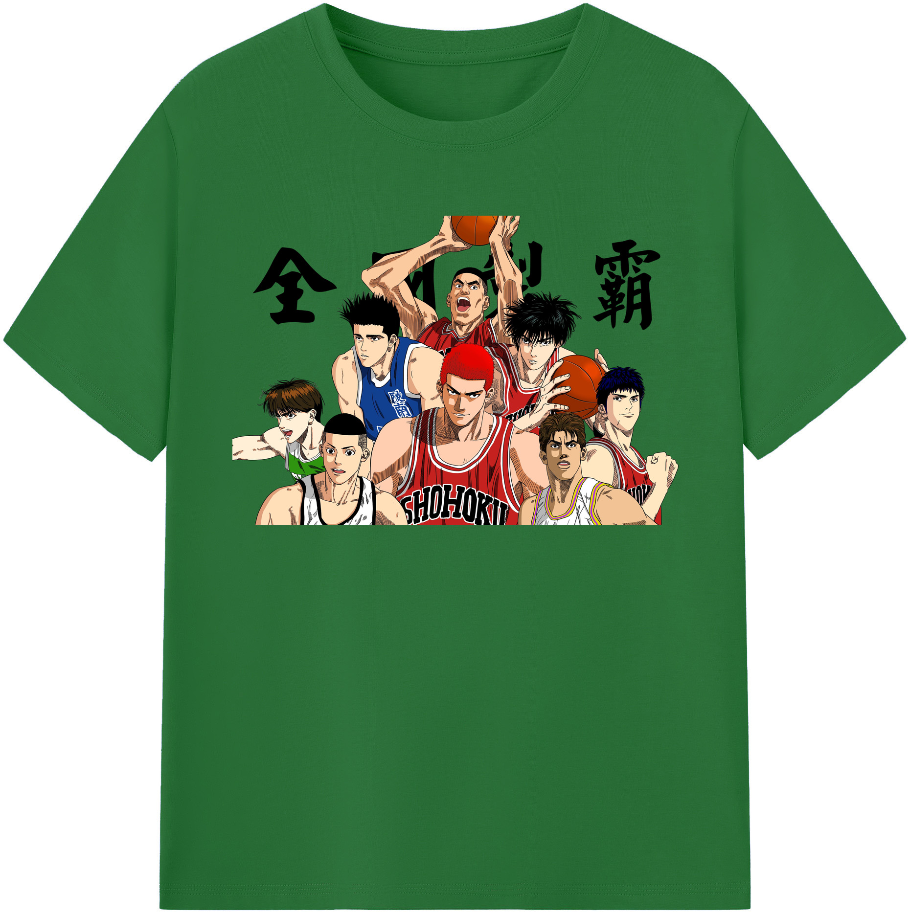 SLAM DUNK／スラムダンク 綿100％半袖Tシャツ（フロントプリント）