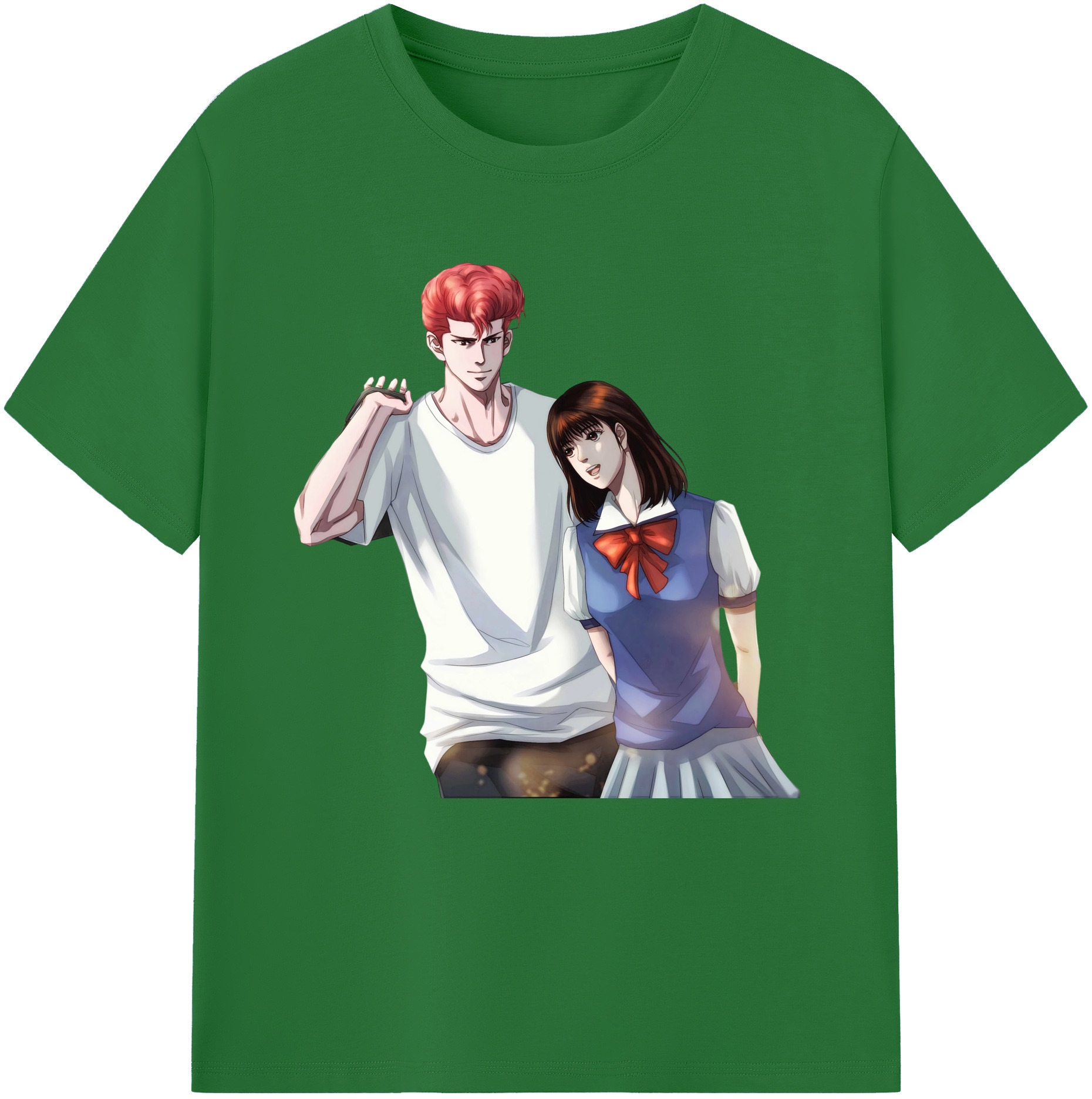 SLAM DUNK／スラムダンク 綿100％半袖Tシャツ（フロントプリント）