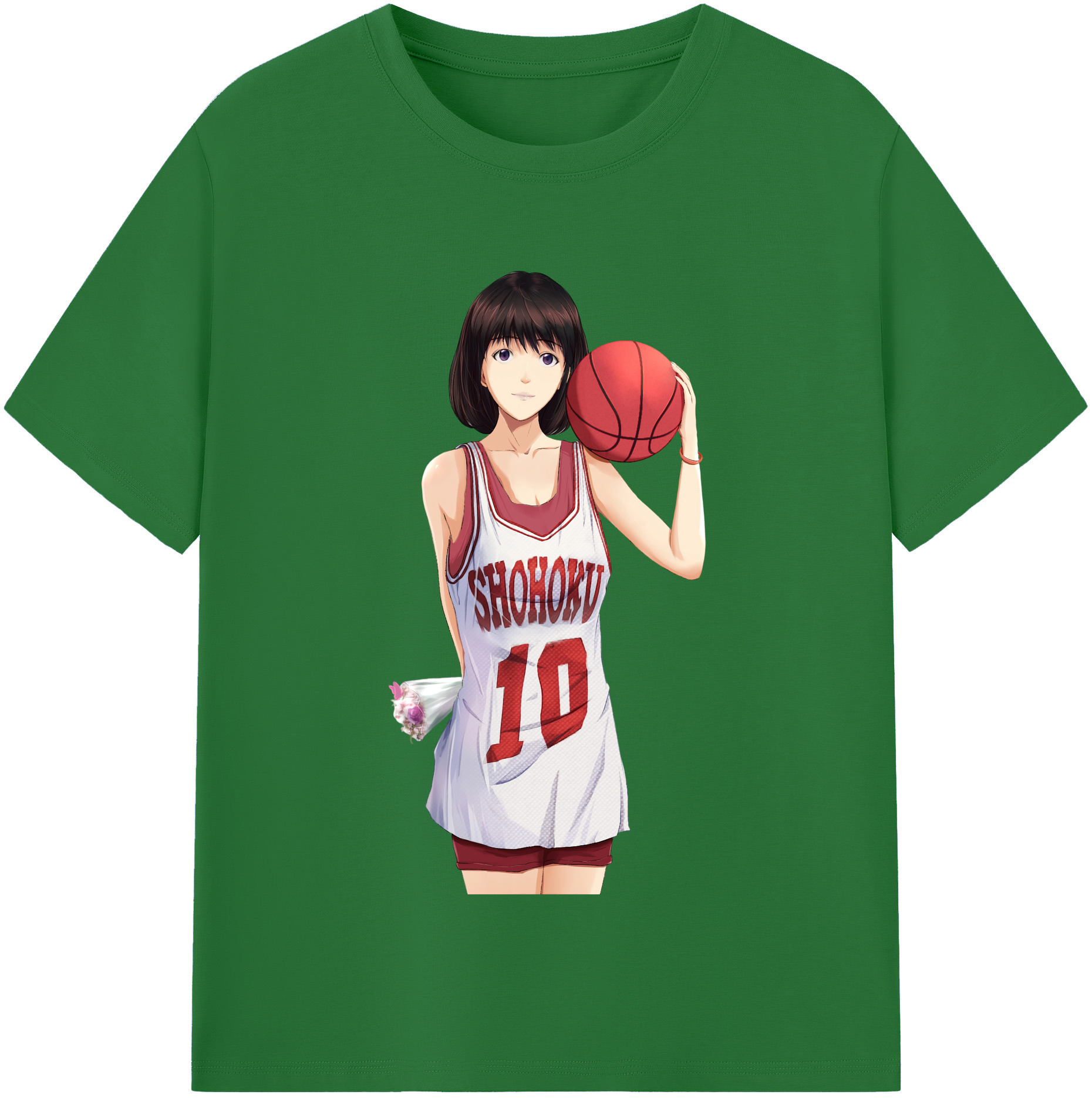 SLAM DUNK／スラムダンク 綿100％半袖Tシャツ（フロントプリント）