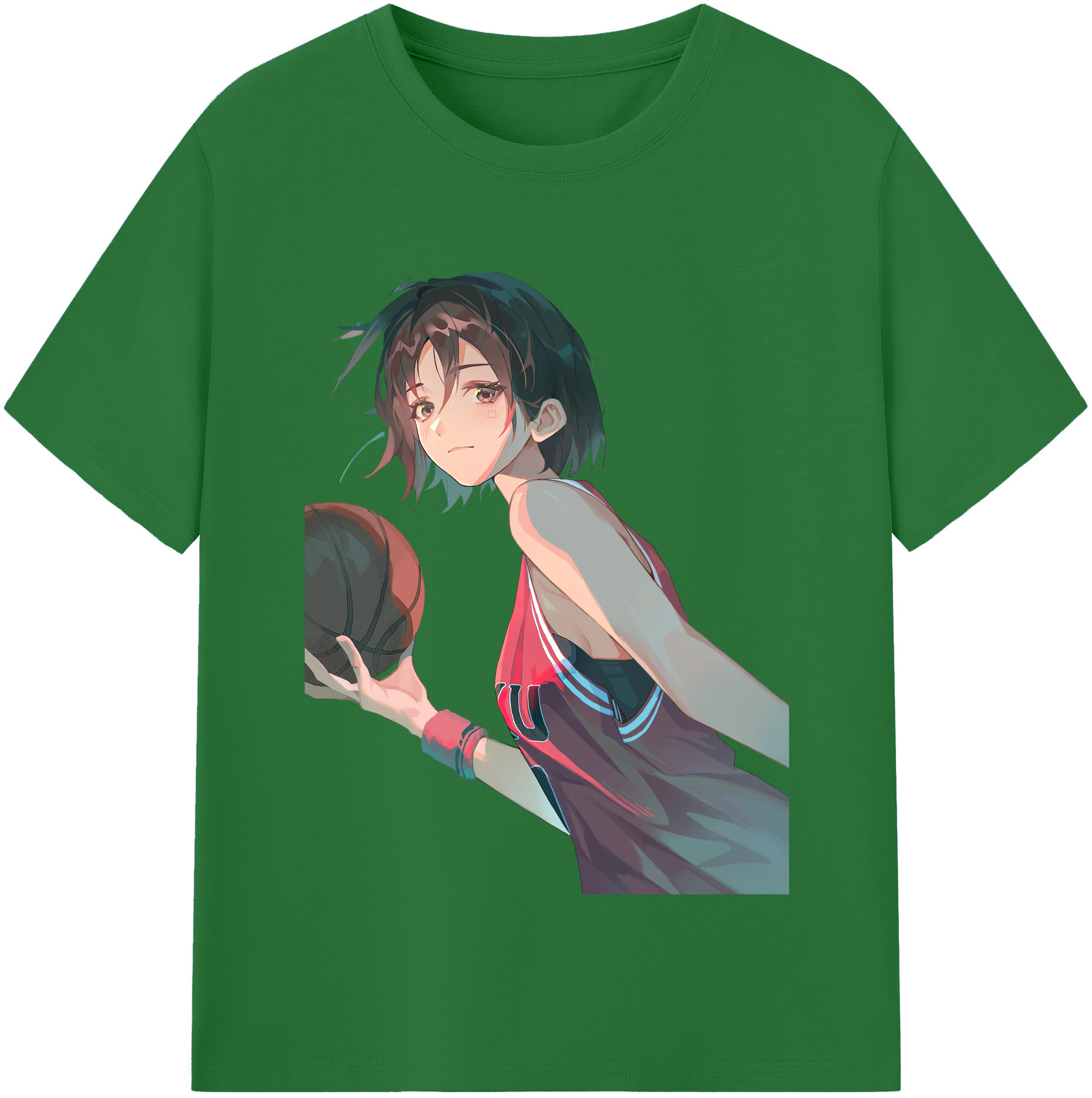 SLAM DUNK／スラムダンク 綿100％半袖Tシャツ（フロントプリント）
