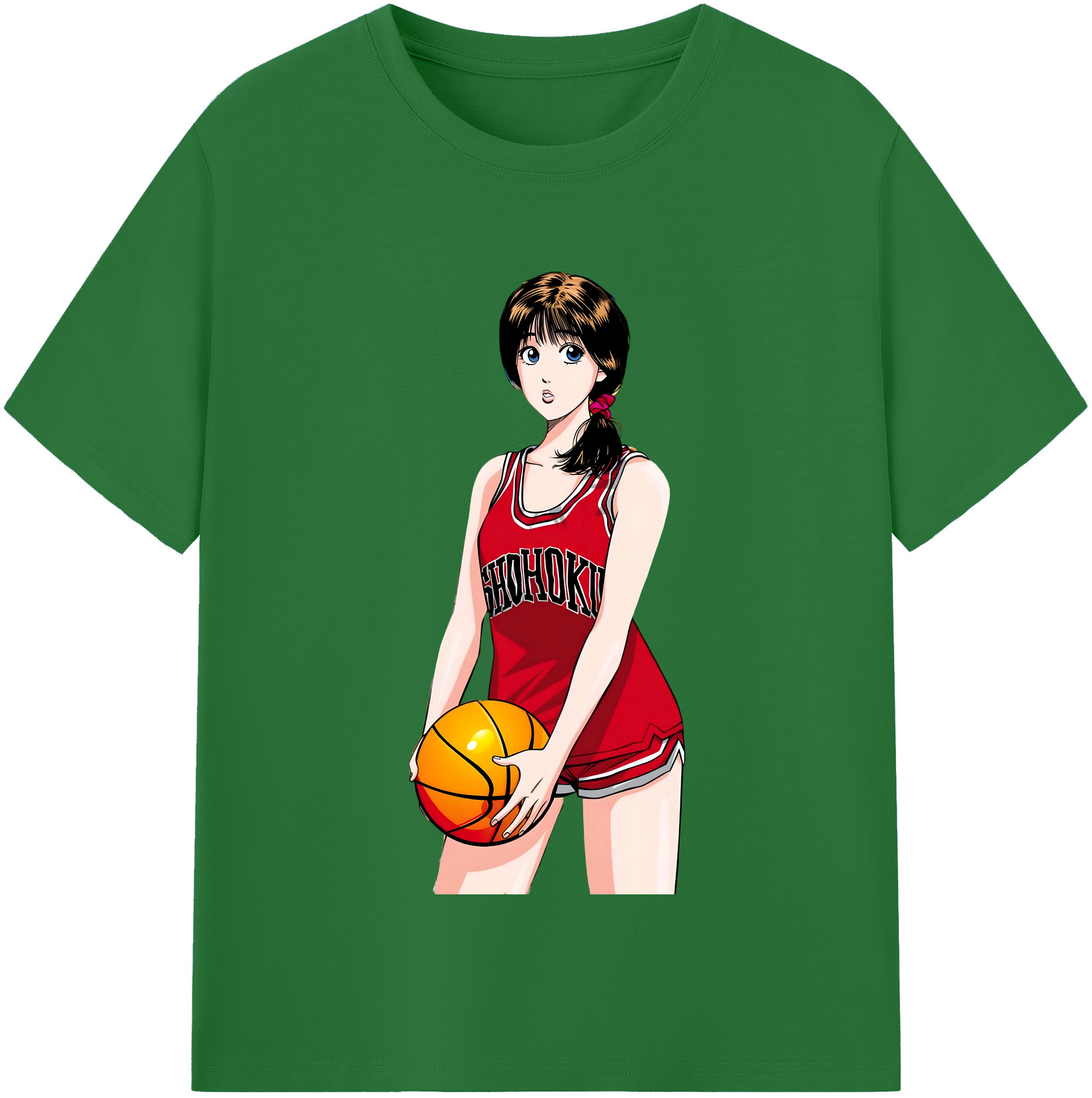SLAM DUNK／スラムダンク 綿100％半袖Tシャツ（フロントプリント）