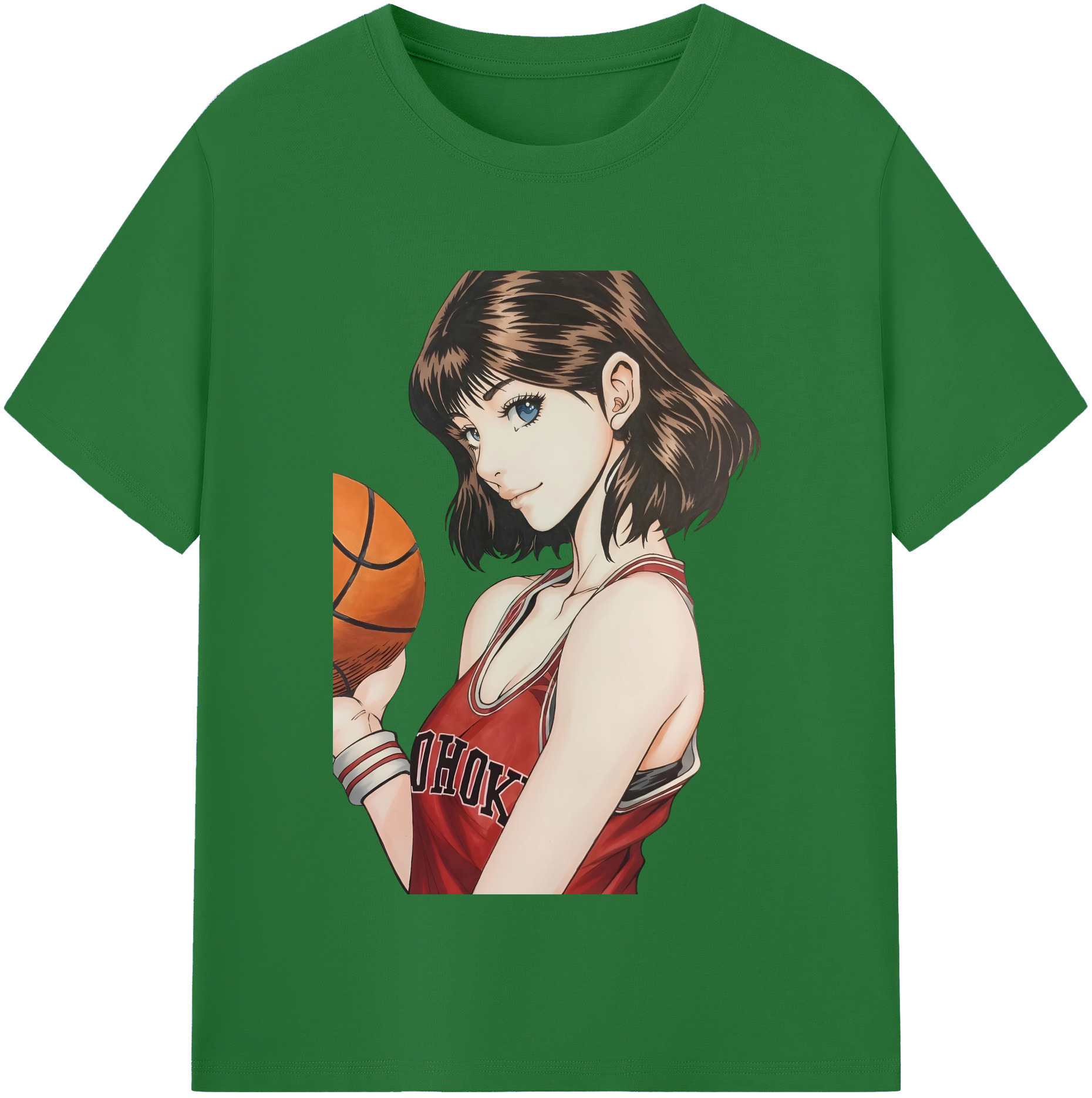 SLAM DUNK／スラムダンク 綿100％半袖Tシャツ（フロントプリント）