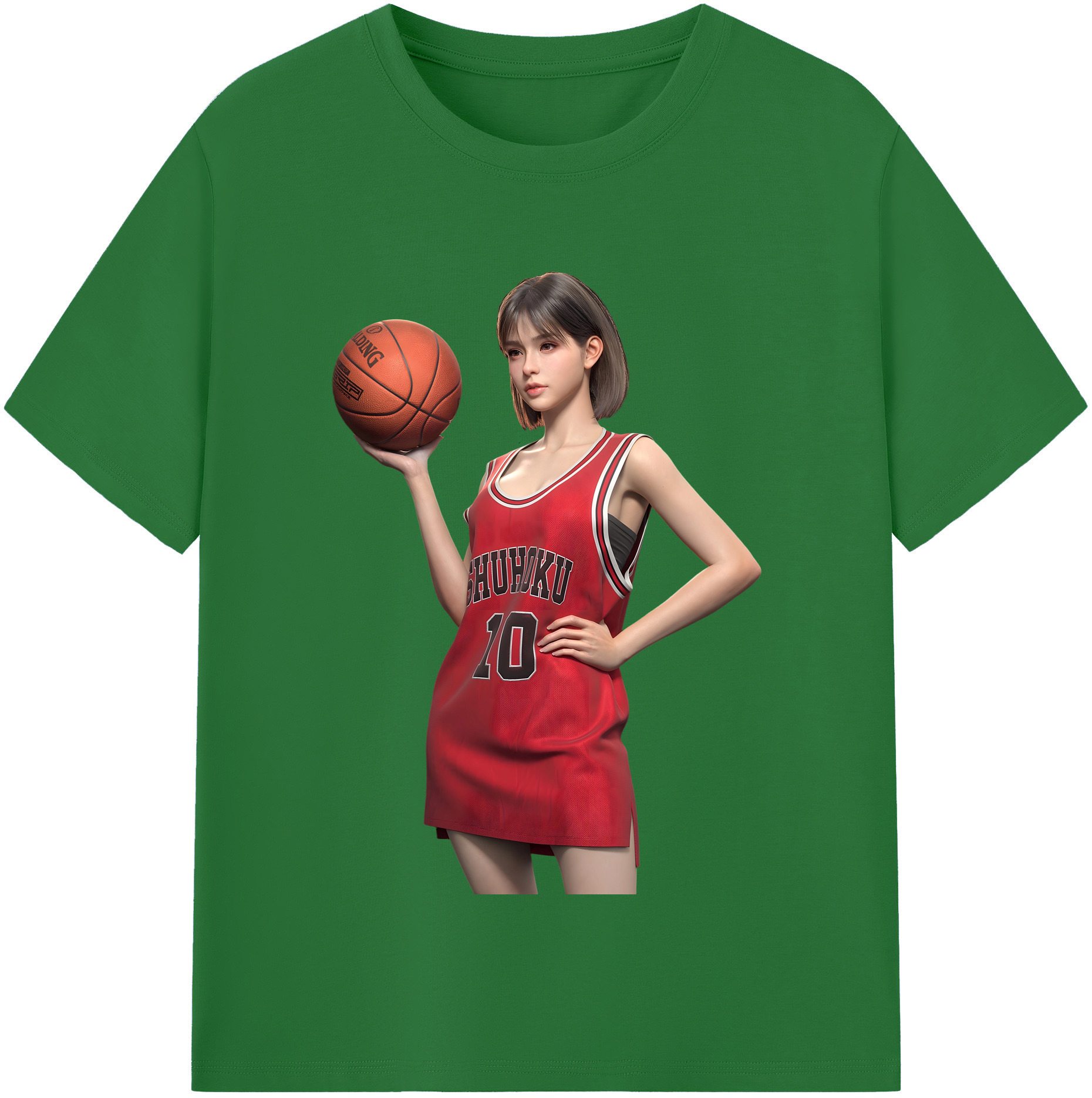 SLAM DUNK／スラムダンク 綿100％半袖Tシャツ（フロントプリント）
