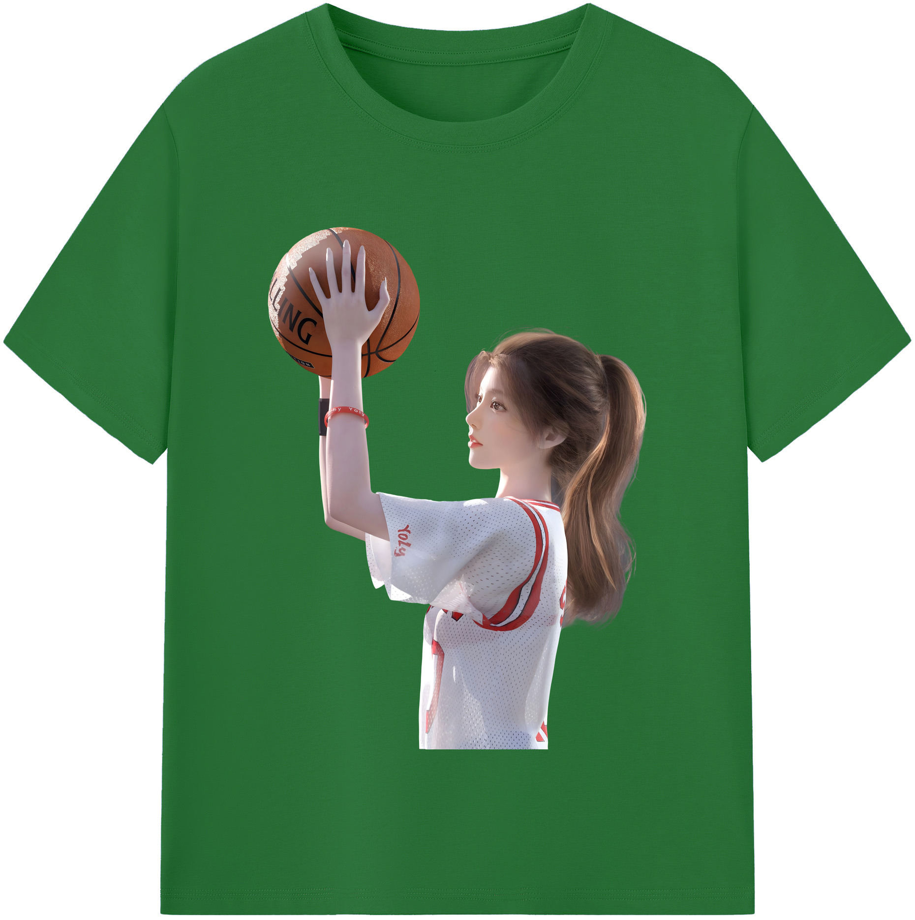 SLAM DUNK／スラムダンク 綿100％半袖Tシャツ（フロントプリント）