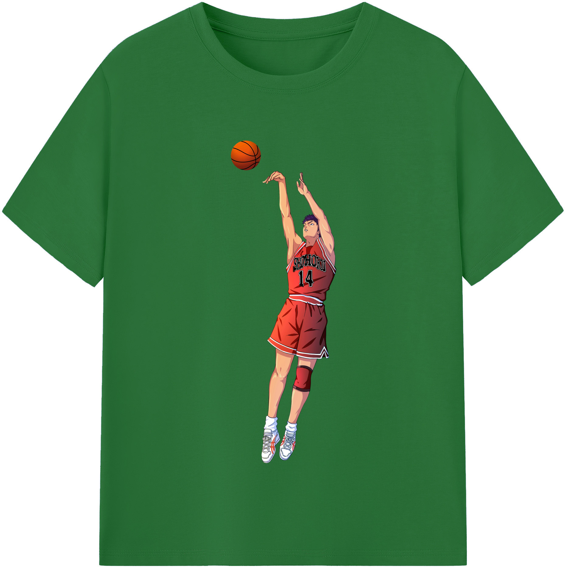 SLAM DUNK／スラムダンク 綿100％半袖Tシャツ（フロントプリント）