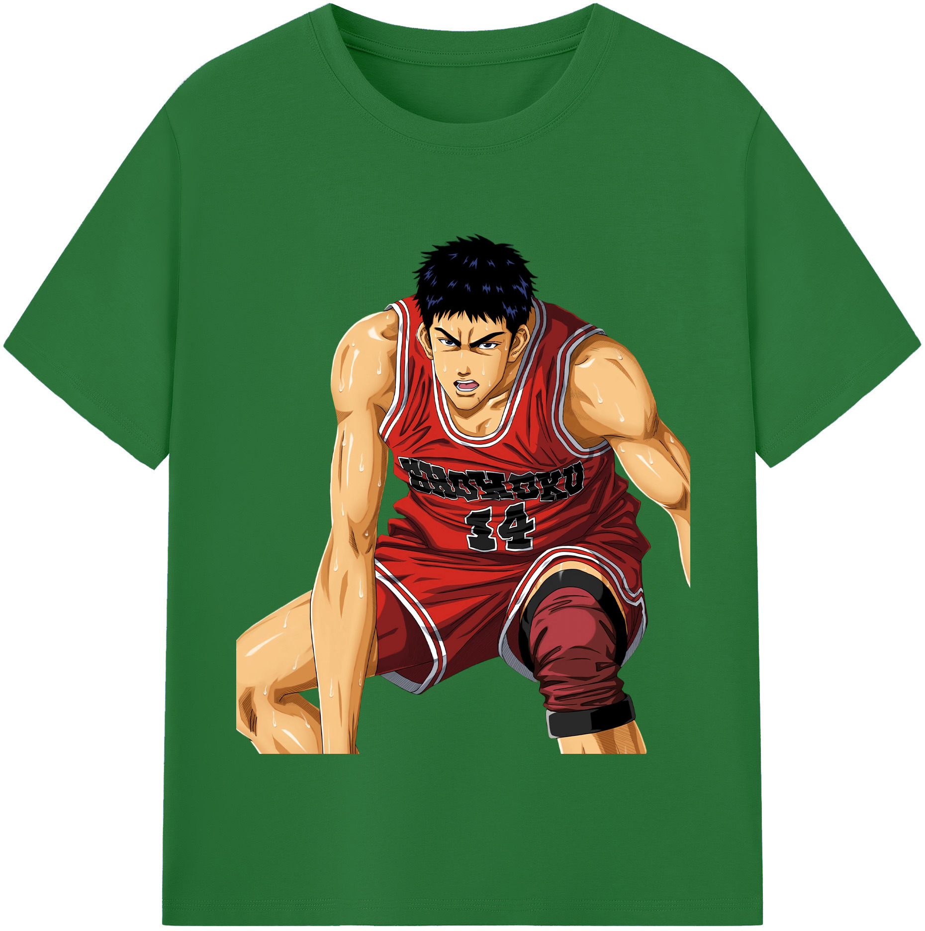 SLAM DUNK／スラムダンク 綿100％半袖Tシャツ（フロントプリント）