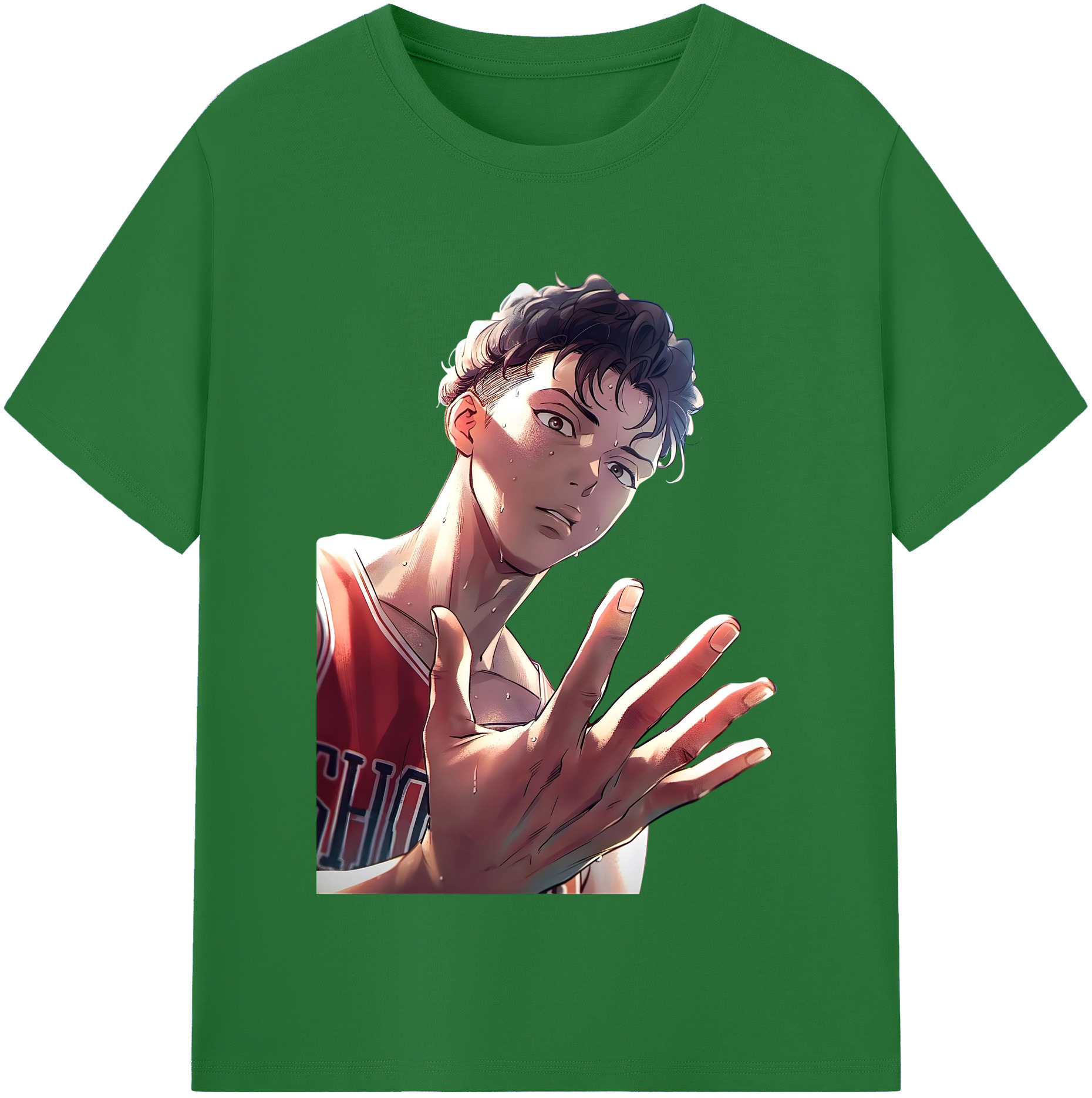 SLAM DUNK／スラムダンク 綿100％半袖Tシャツ（フロントプリント）