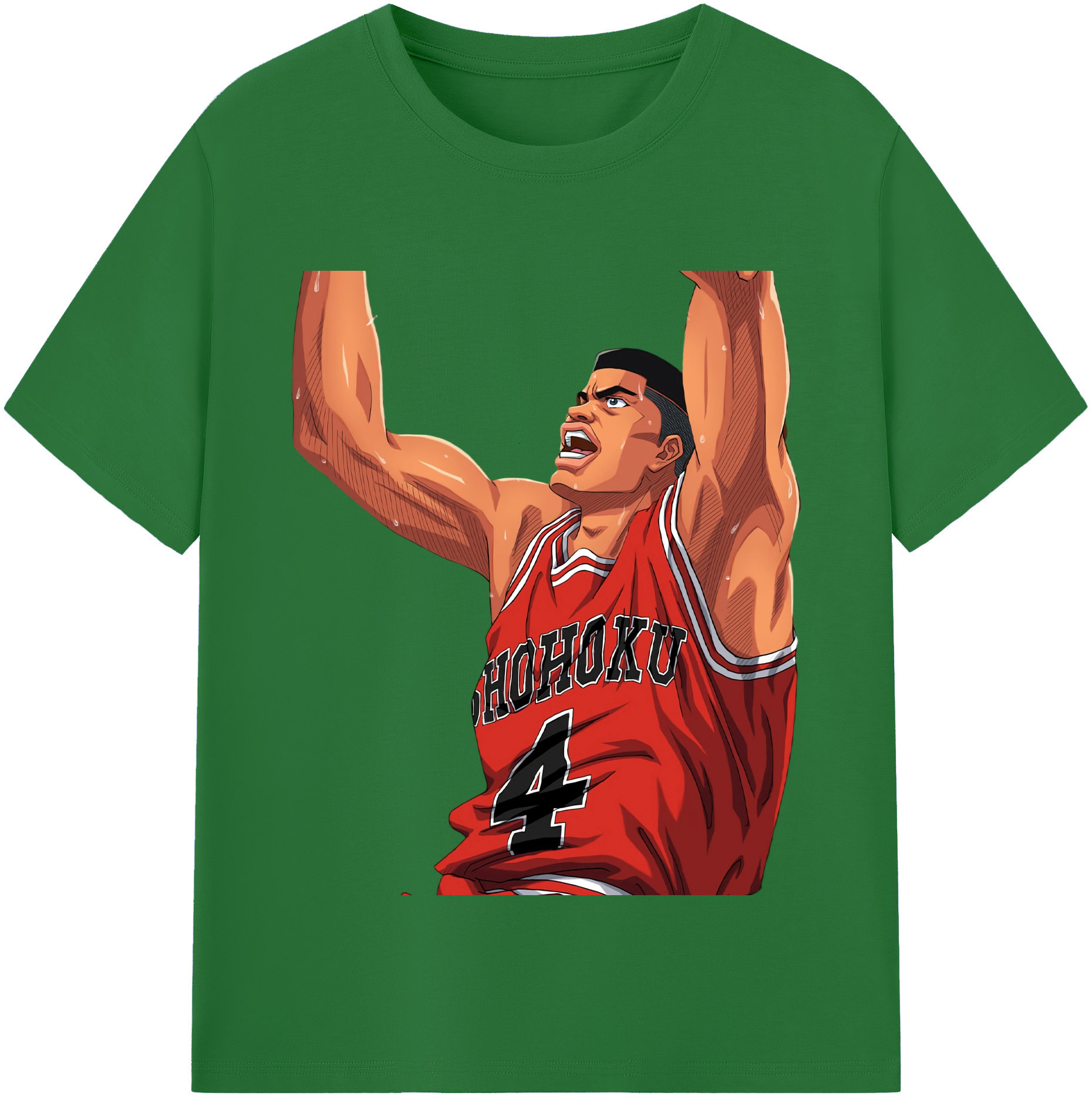 SLAM DUNK／スラムダンク 綿100％半袖Tシャツ（フロントプリント）