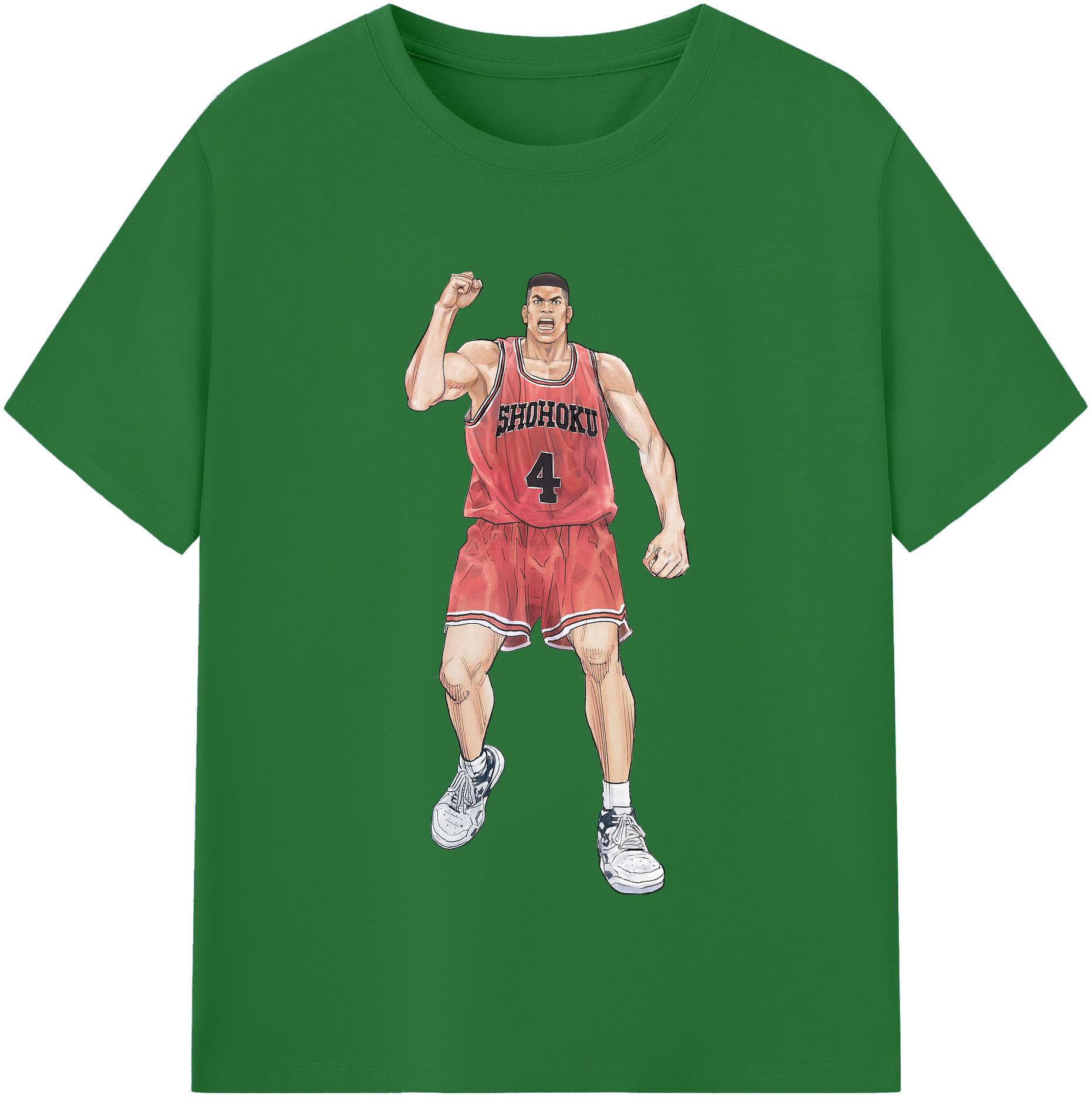 SLAM DUNK／スラムダンク 綿100％半袖Tシャツ（フロントプリント）