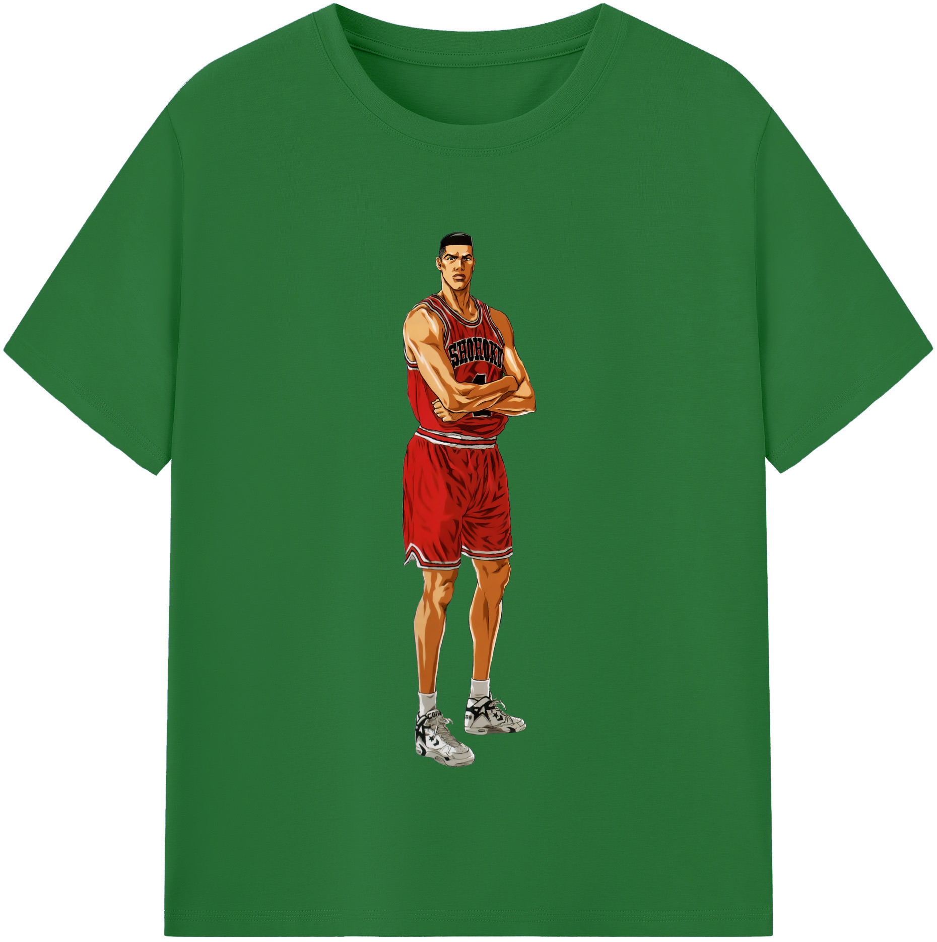 SLAM DUNK／スラムダンク 綿100％半袖Tシャツ（フロントプリント）