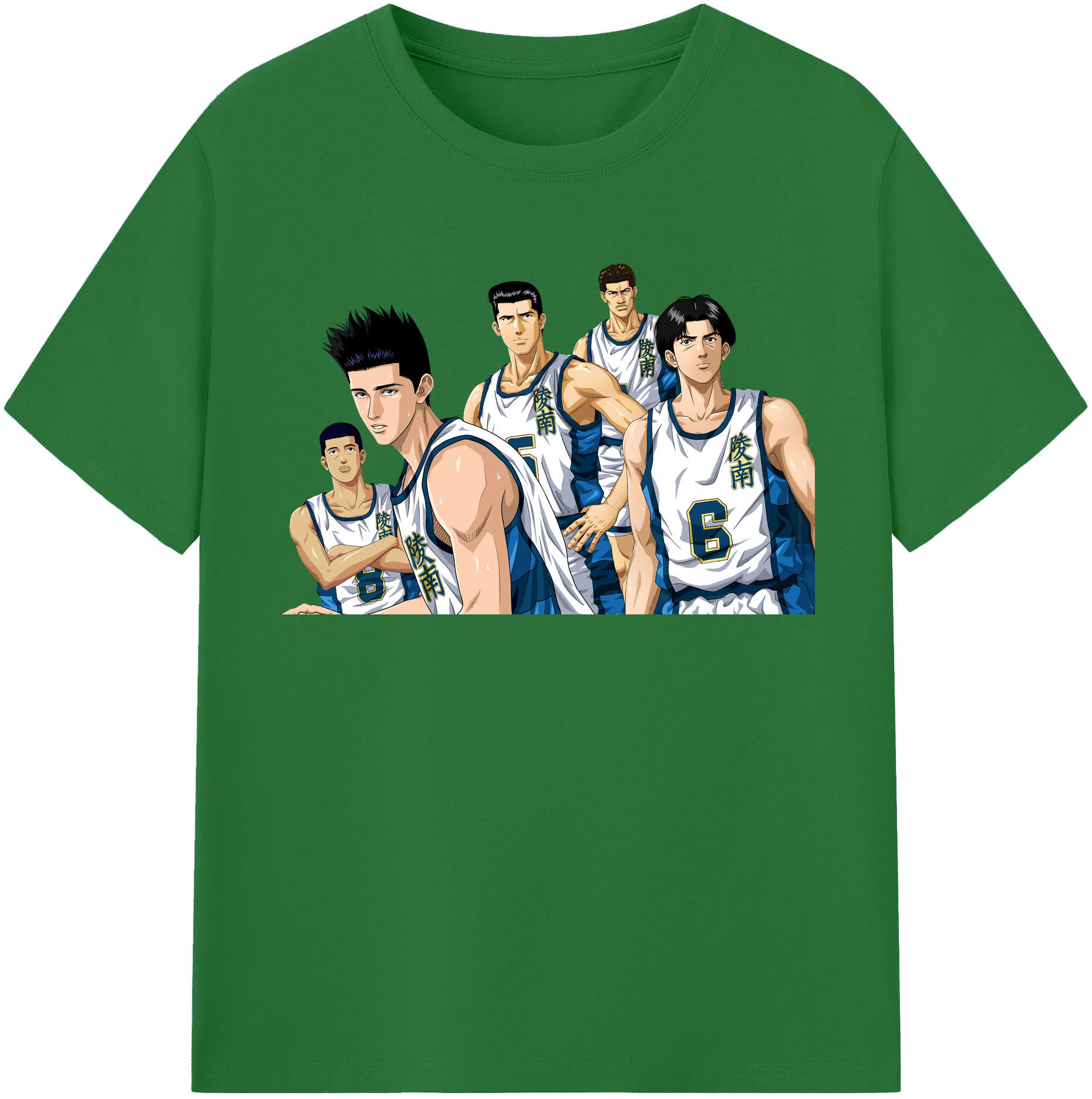 SLAM DUNK／スラムダンク 綿100％半袖Tシャツ（フロントプリント）