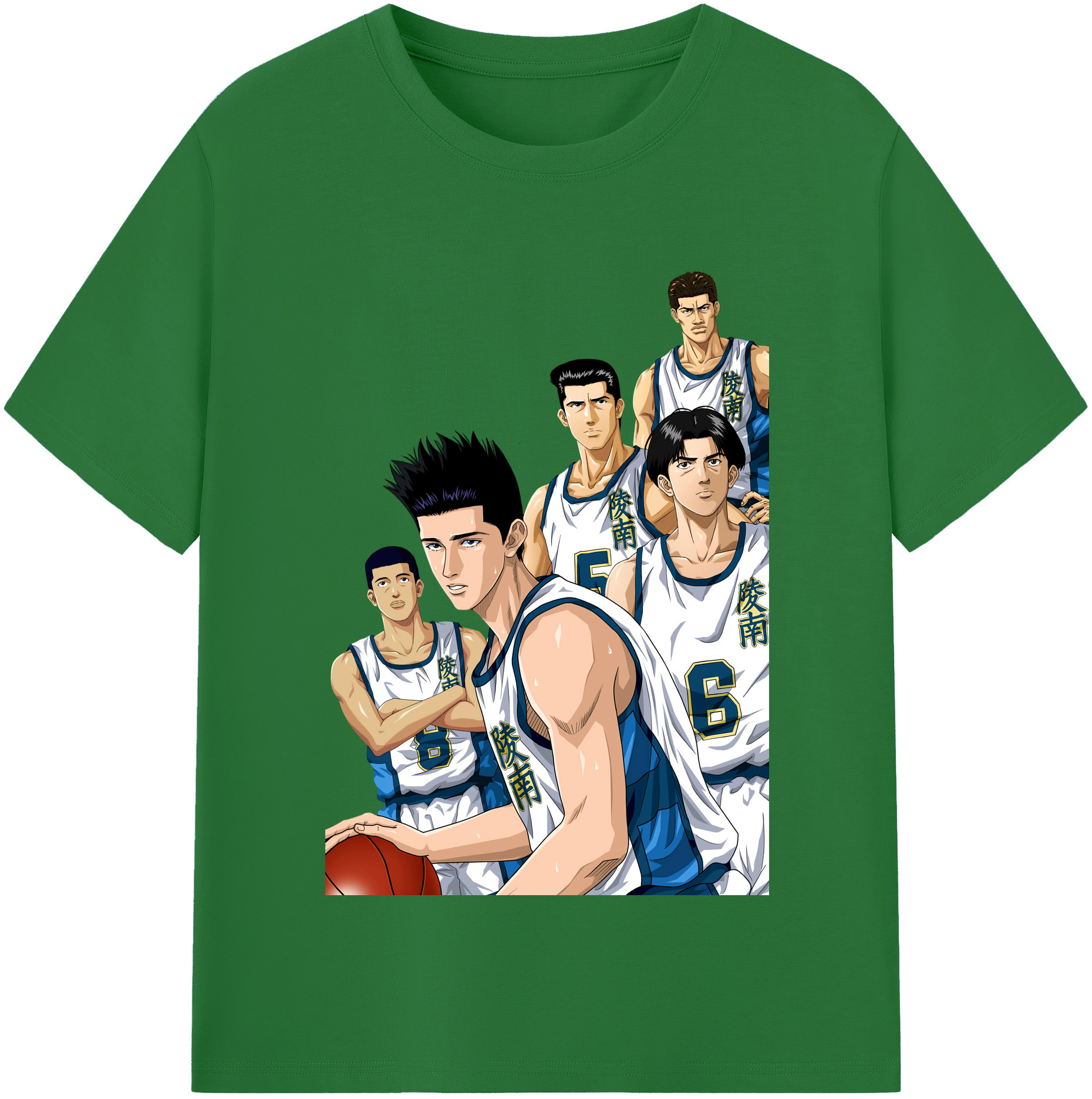 SLAM DUNK／スラムダンク 綿100％半袖Tシャツ（フロントプリント）