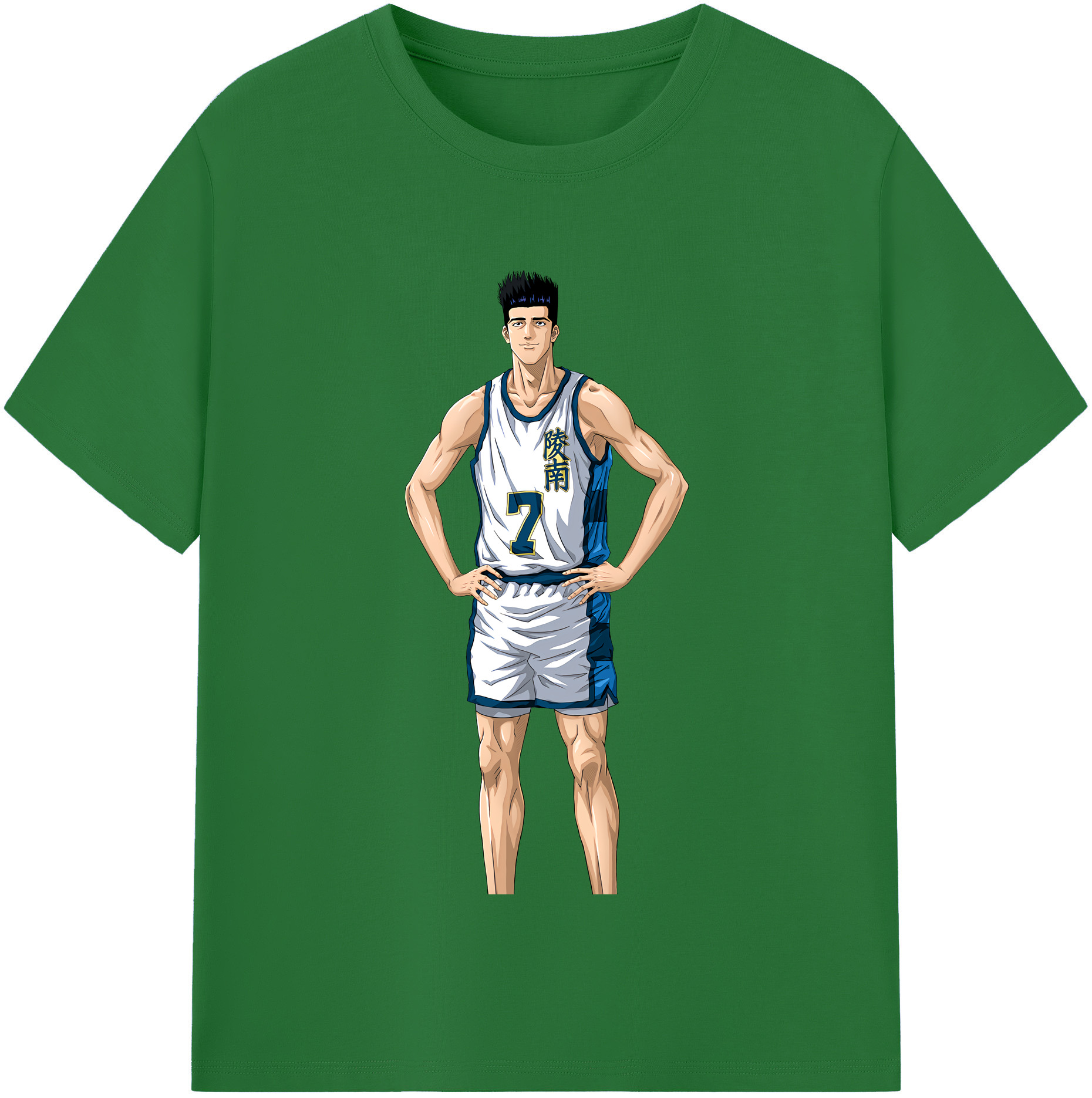 SLAM DUNK／スラムダンク 綿100％半袖Tシャツ（フロントプリント）