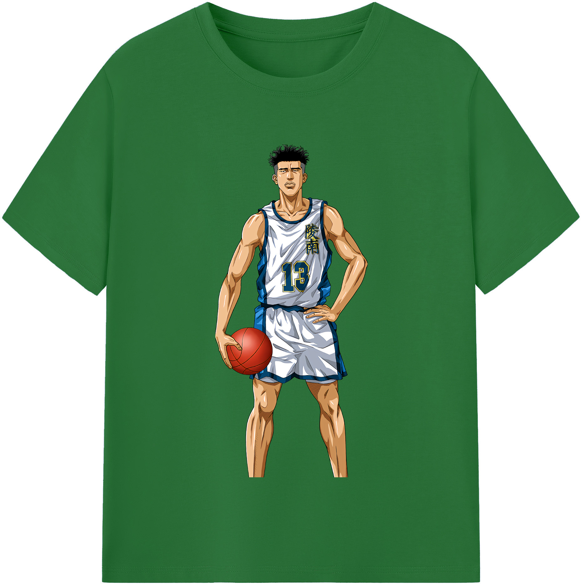 SLAM DUNK／スラムダンク 綿100％半袖Tシャツ（フロントプリント）