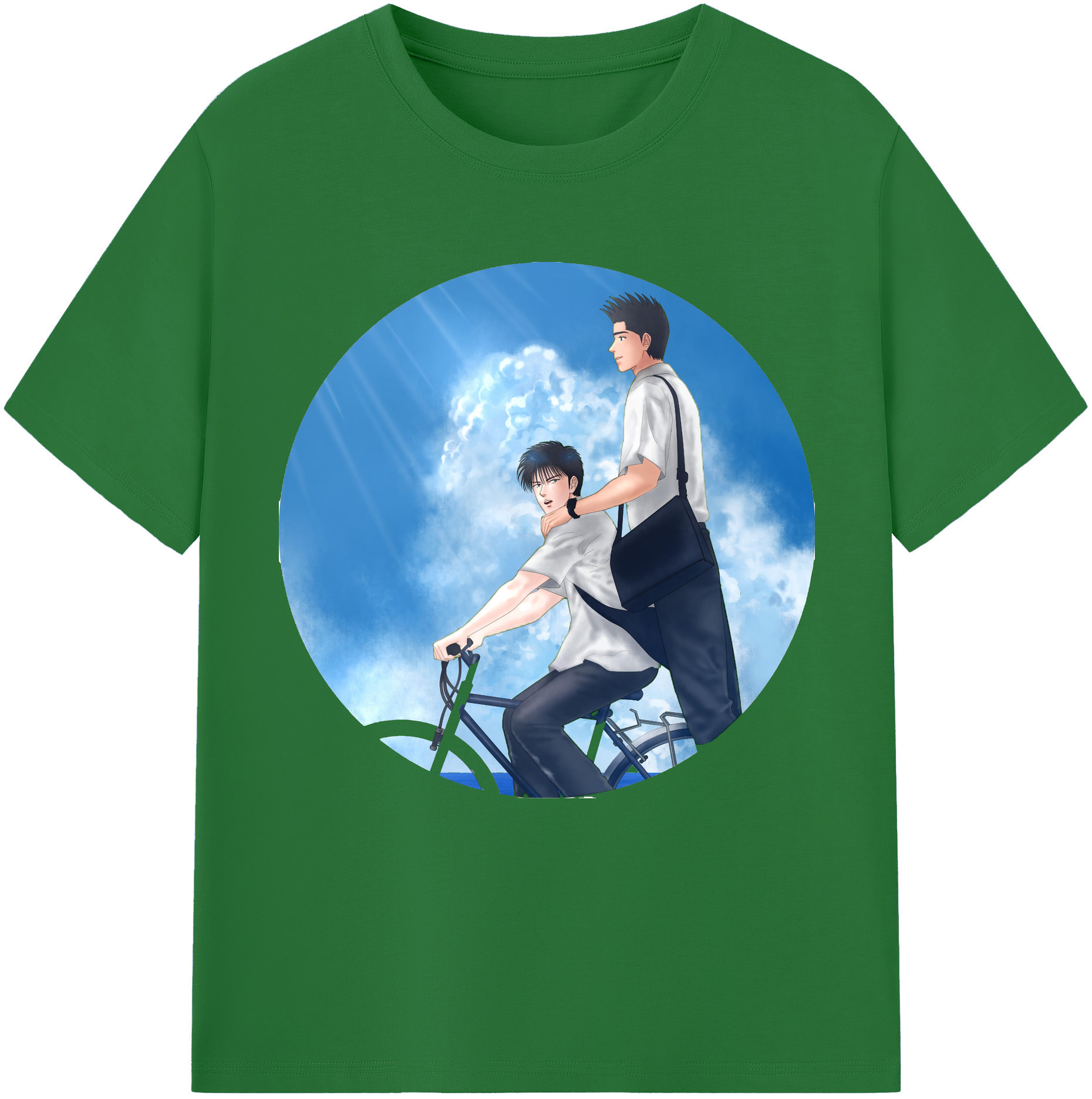 SLAM DUNK／スラムダンク 綿100％半袖Tシャツ（フロントプリント）