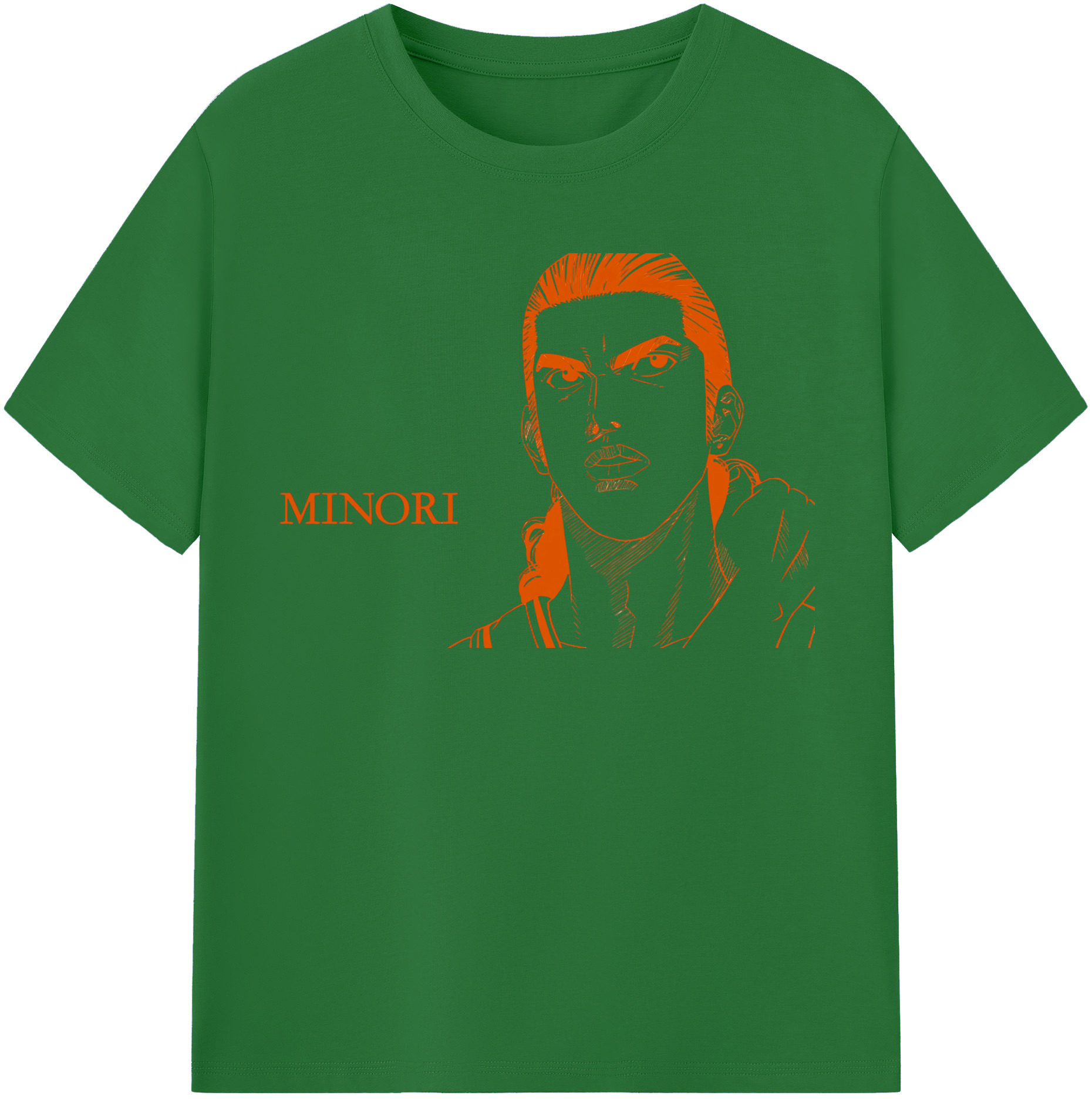 SLAM DUNK／スラムダンク 綿100％半袖Tシャツ（フロントプリント）