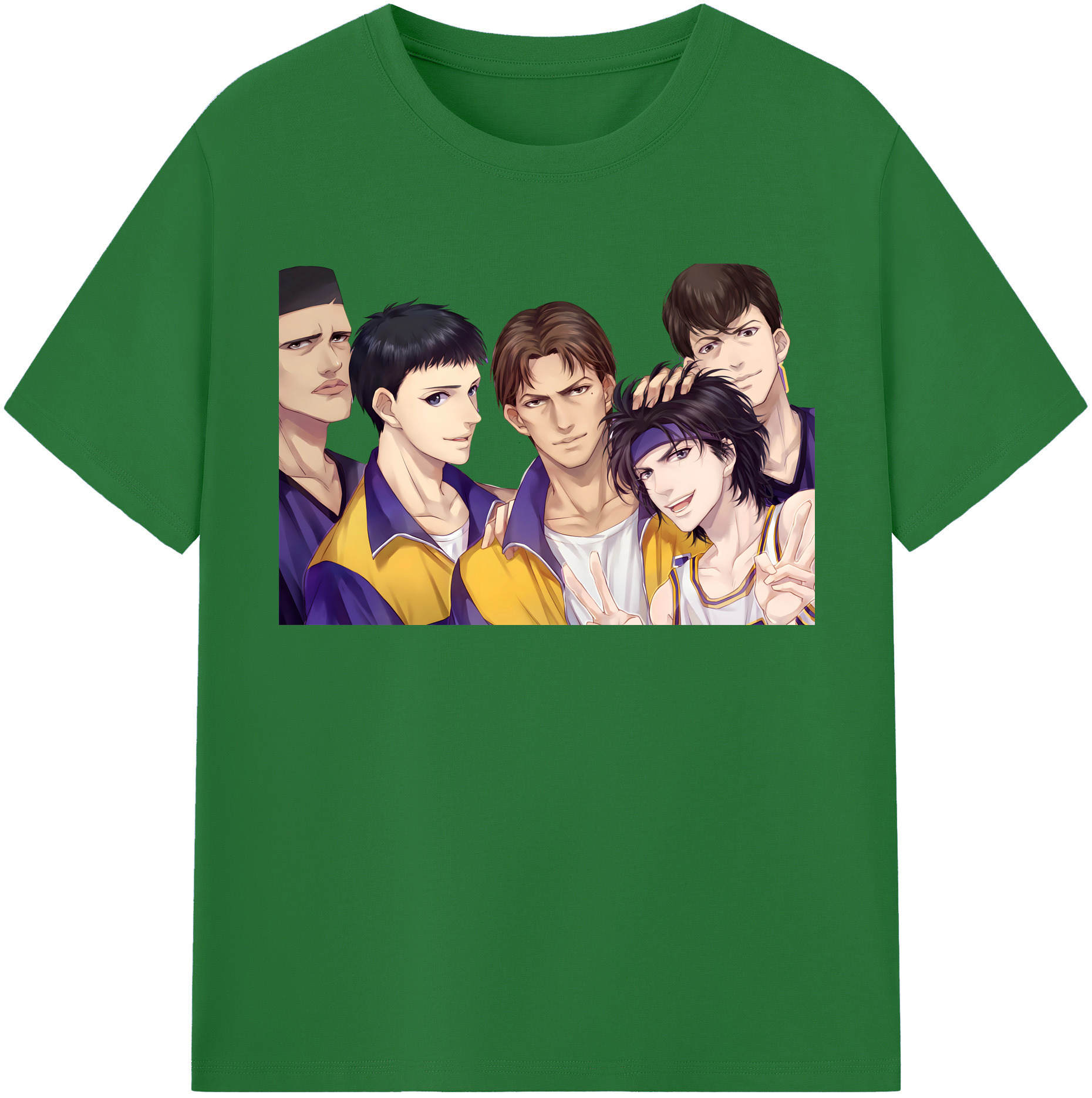 SLAM DUNK／スラムダンク 綿100％半袖Tシャツ（フロントプリント）