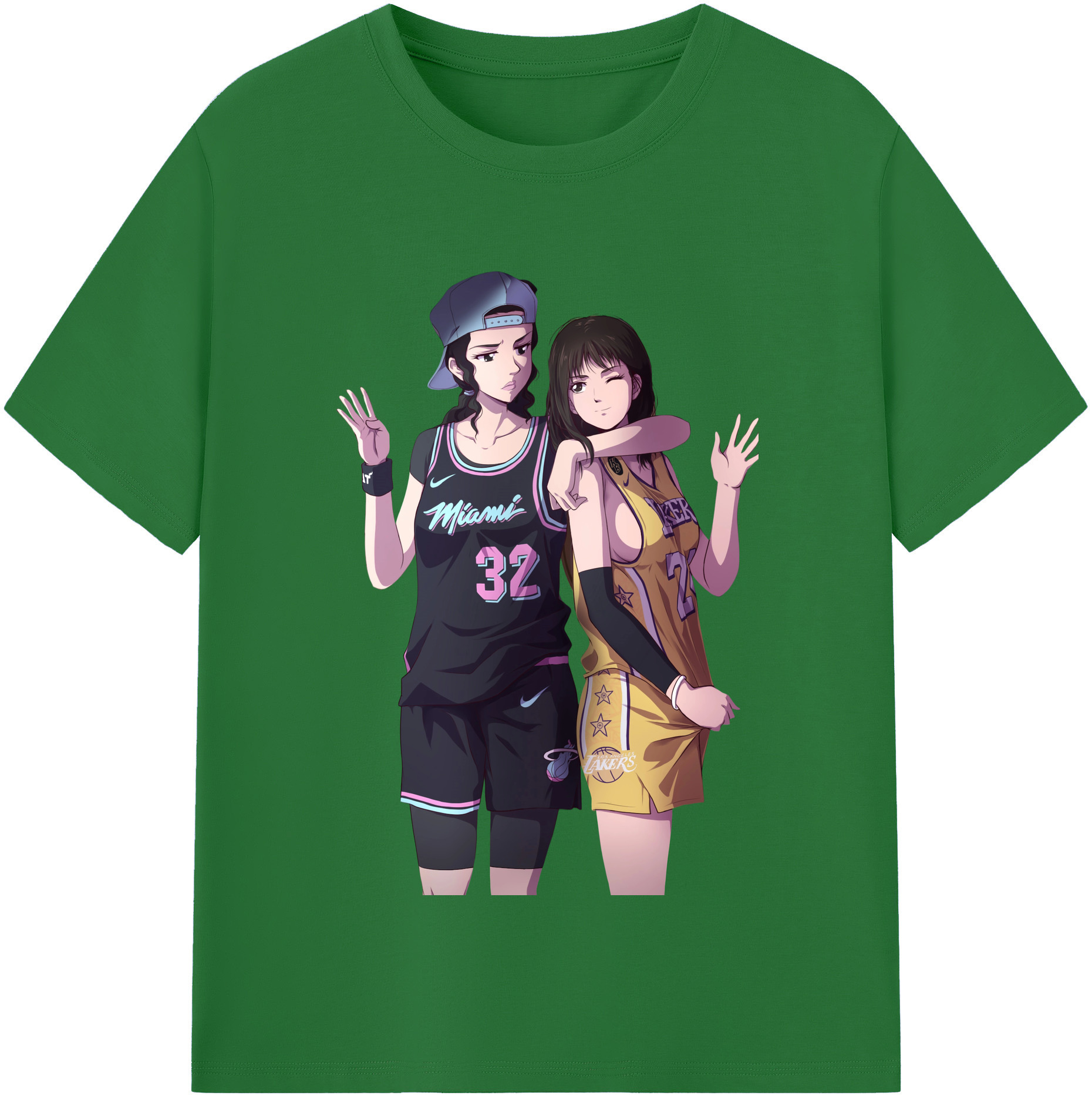 SLAM DUNK／スラムダンク 綿100％半袖Tシャツ（フロントプリント）