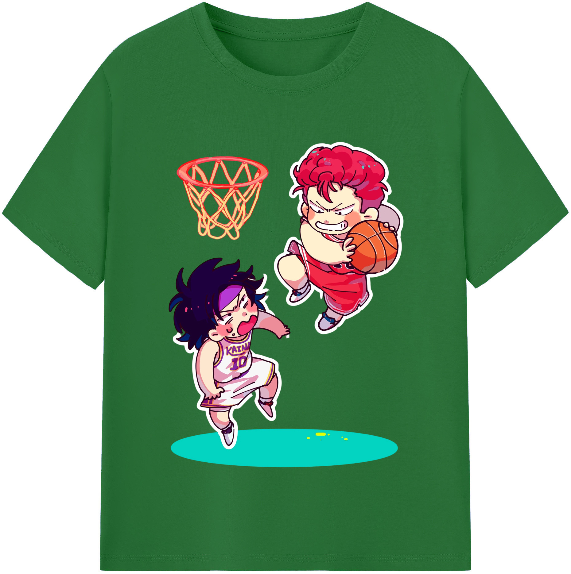 （画像用） SLAM DUNK／スラムダンク 綿100％半袖Tシャツ（フロントプリント）