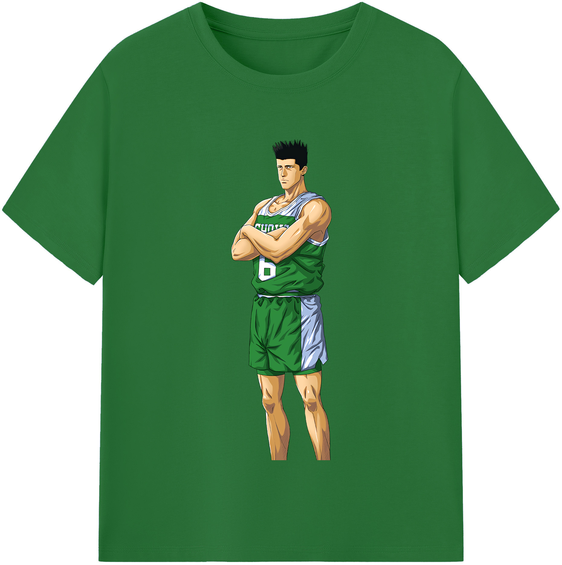 SLAM DUNK／スラムダンク 綿100％半袖Tシャツ（フロントプリント）