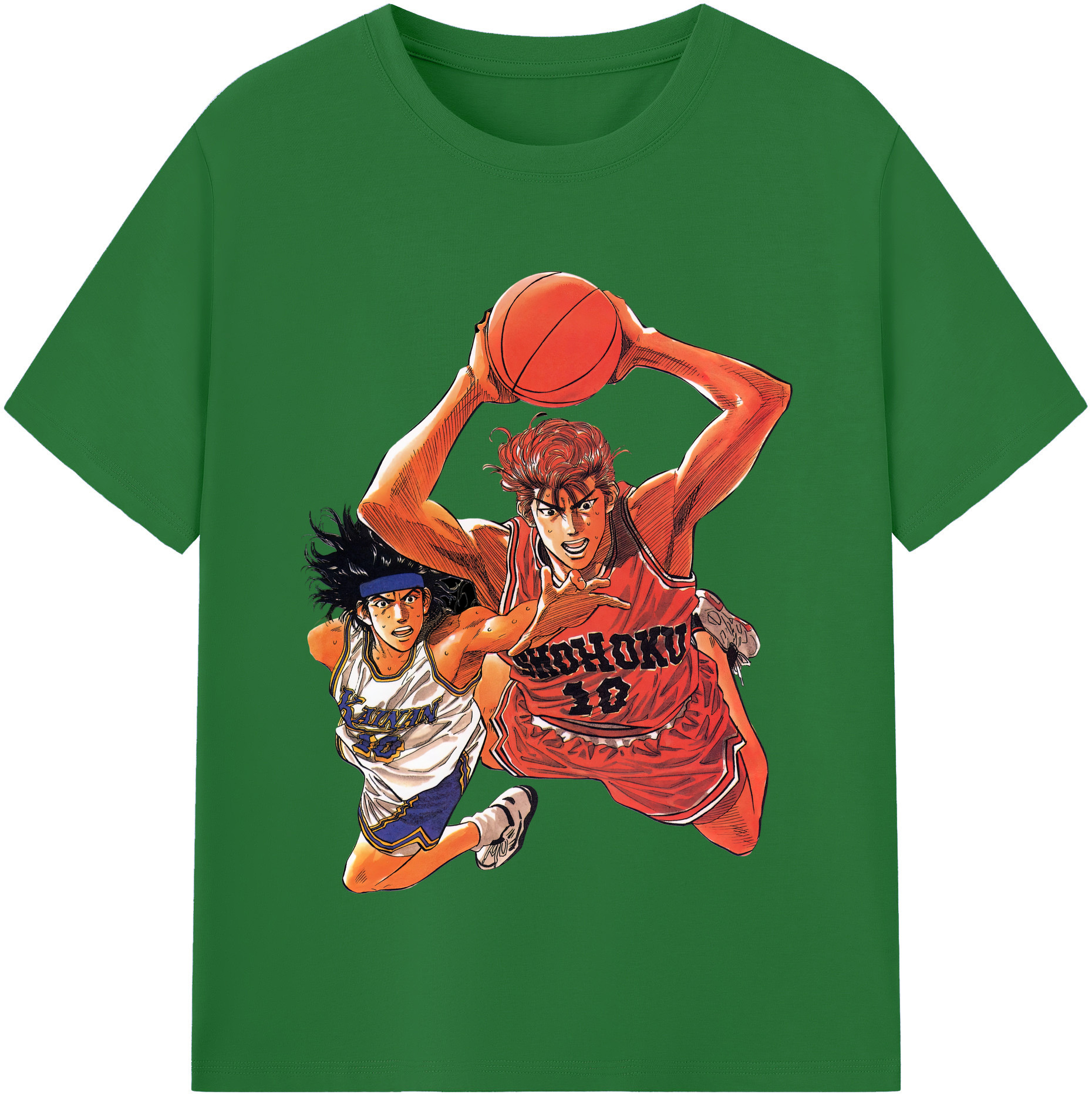SLAM DUNK／スラムダンク 綿100％半袖Tシャツ（フロントプリント）