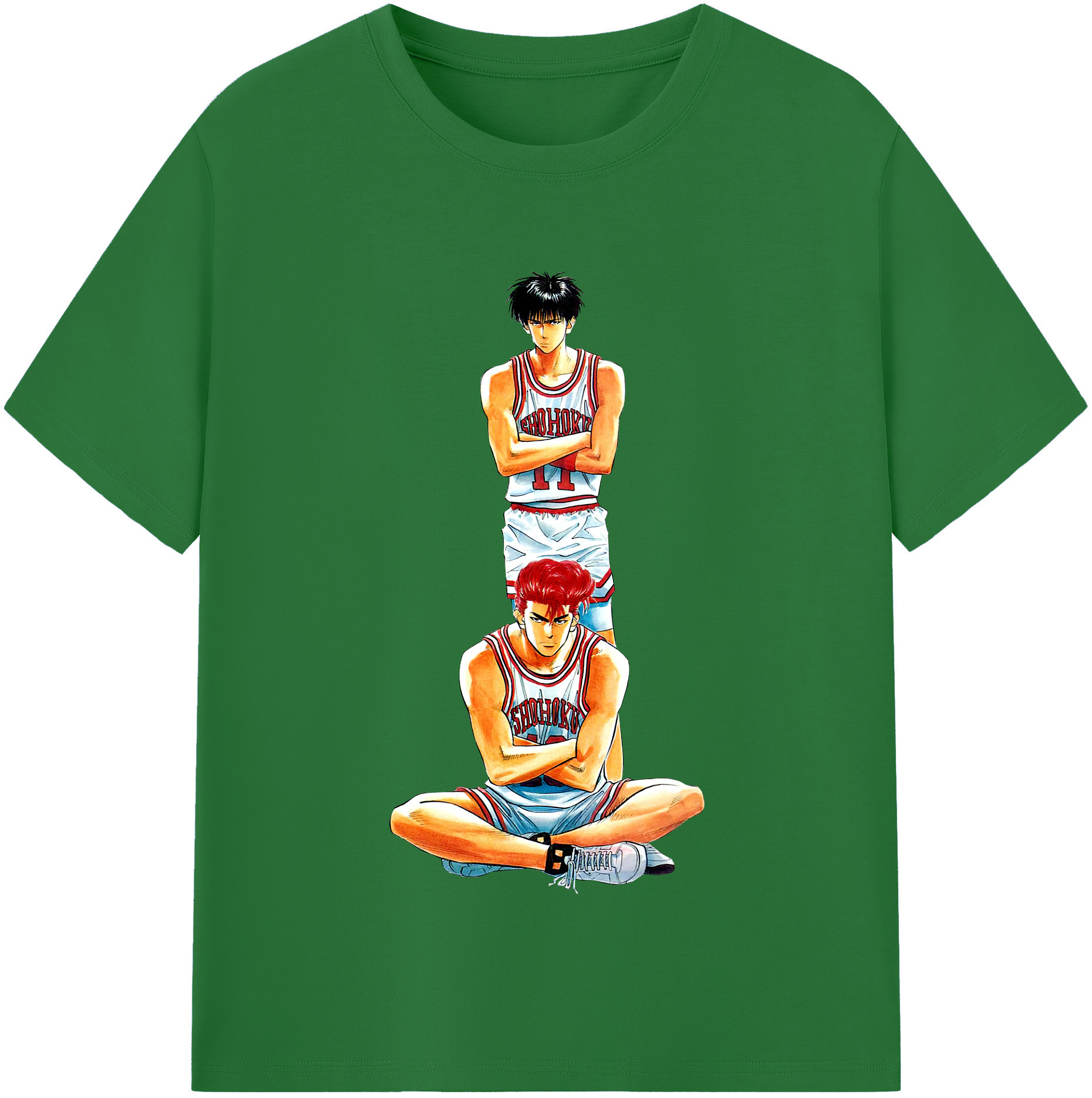 SLAM DUNK／スラムダンク 綿100％半袖Tシャツ（フロントプリント）