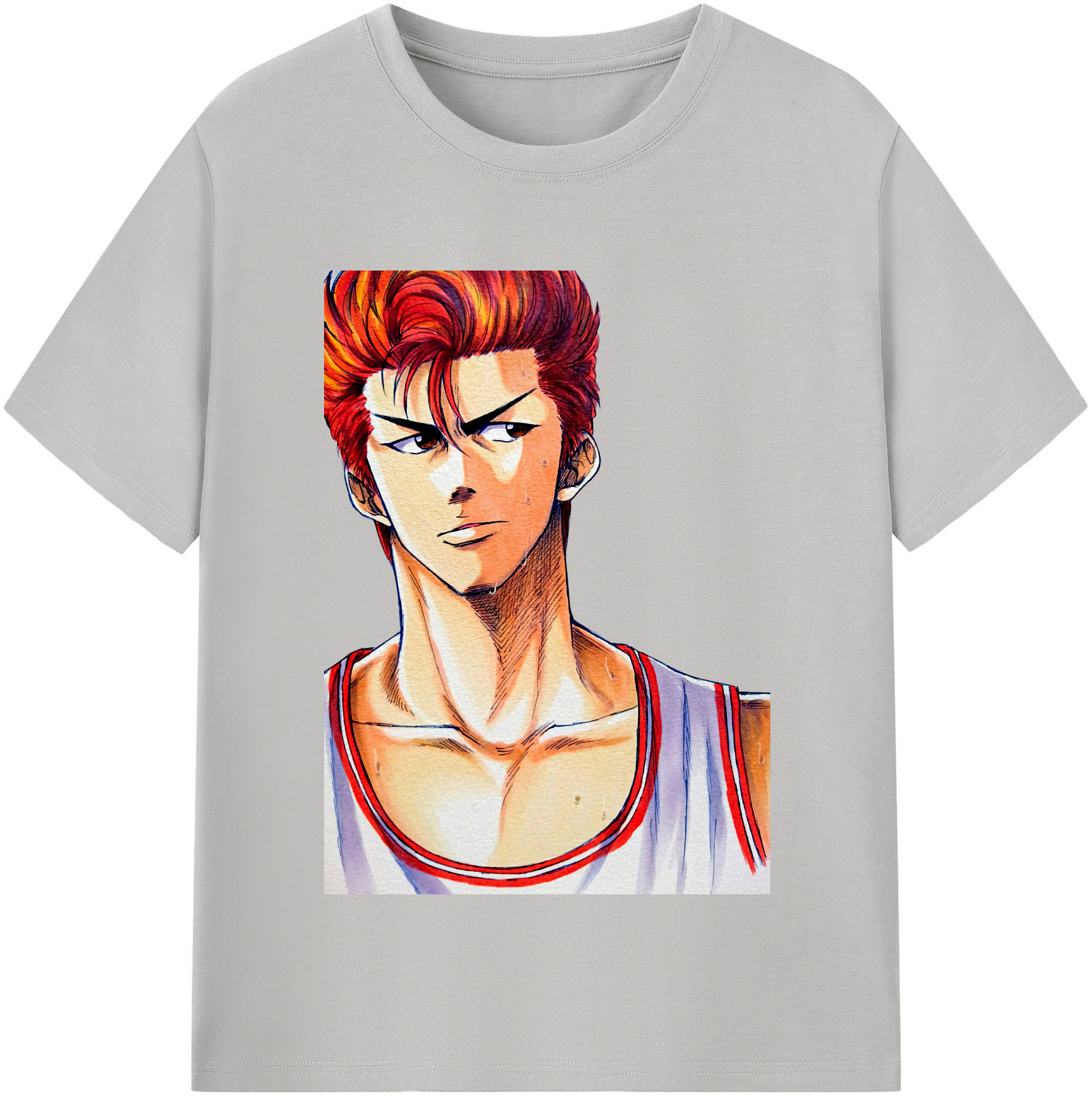 SLAM DUNK／スラムダンク 綿100％半袖Tシャツ（フロントプリント）