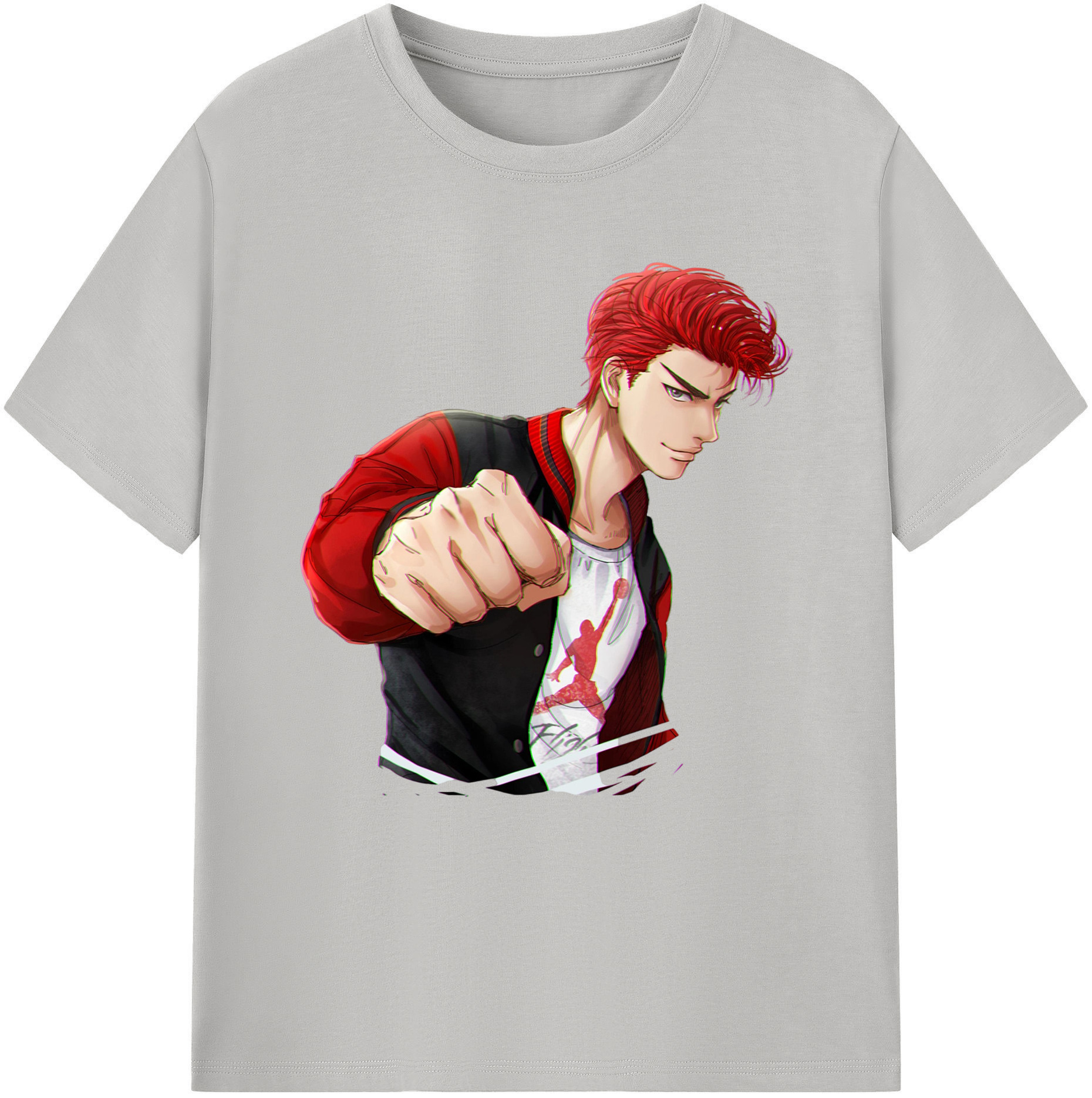 SLAM DUNK／スラムダンク 綿100％半袖Tシャツ（フロントプリント）