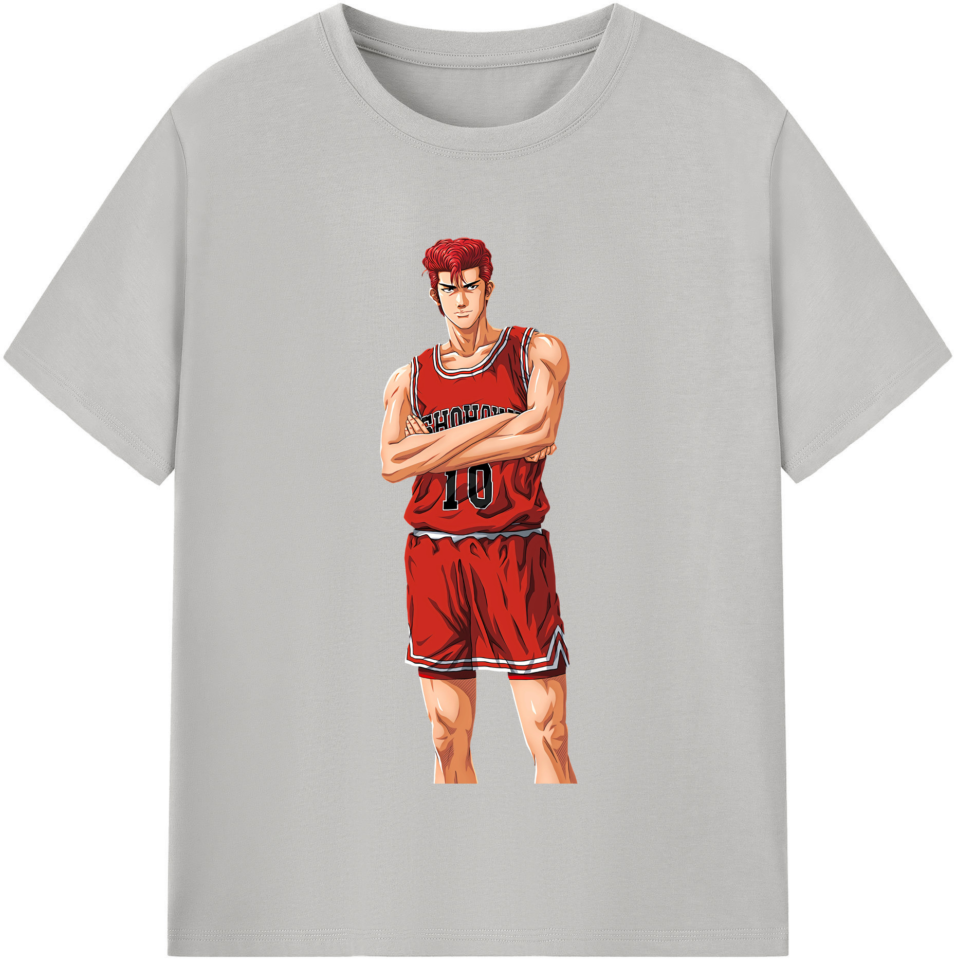 SLAM DUNK／スラムダンク 綿100％半袖Tシャツ（フロントプリント）