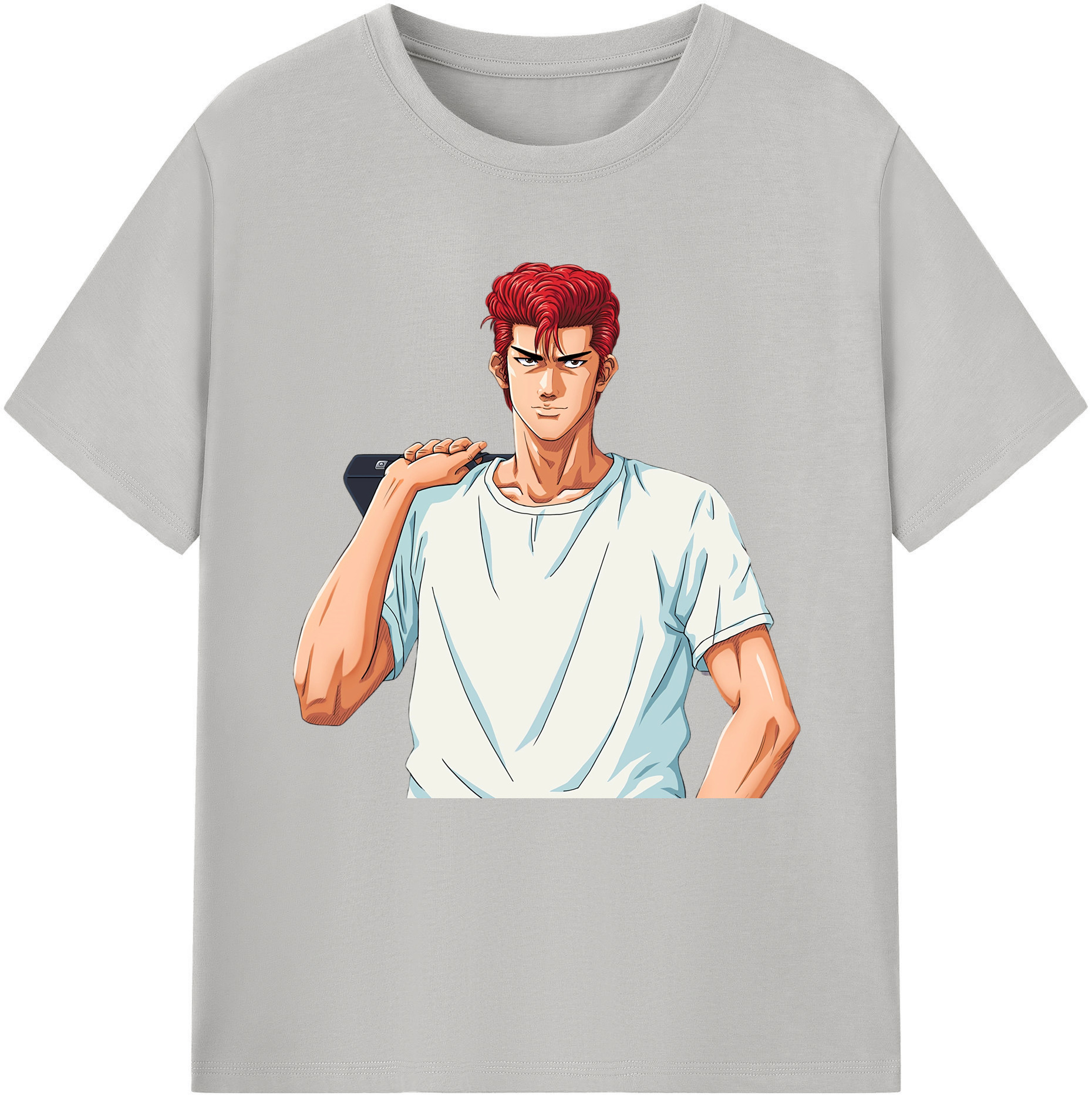 SLAM DUNK／スラムダンク 綿100％半袖Tシャツ（フロントプリント）