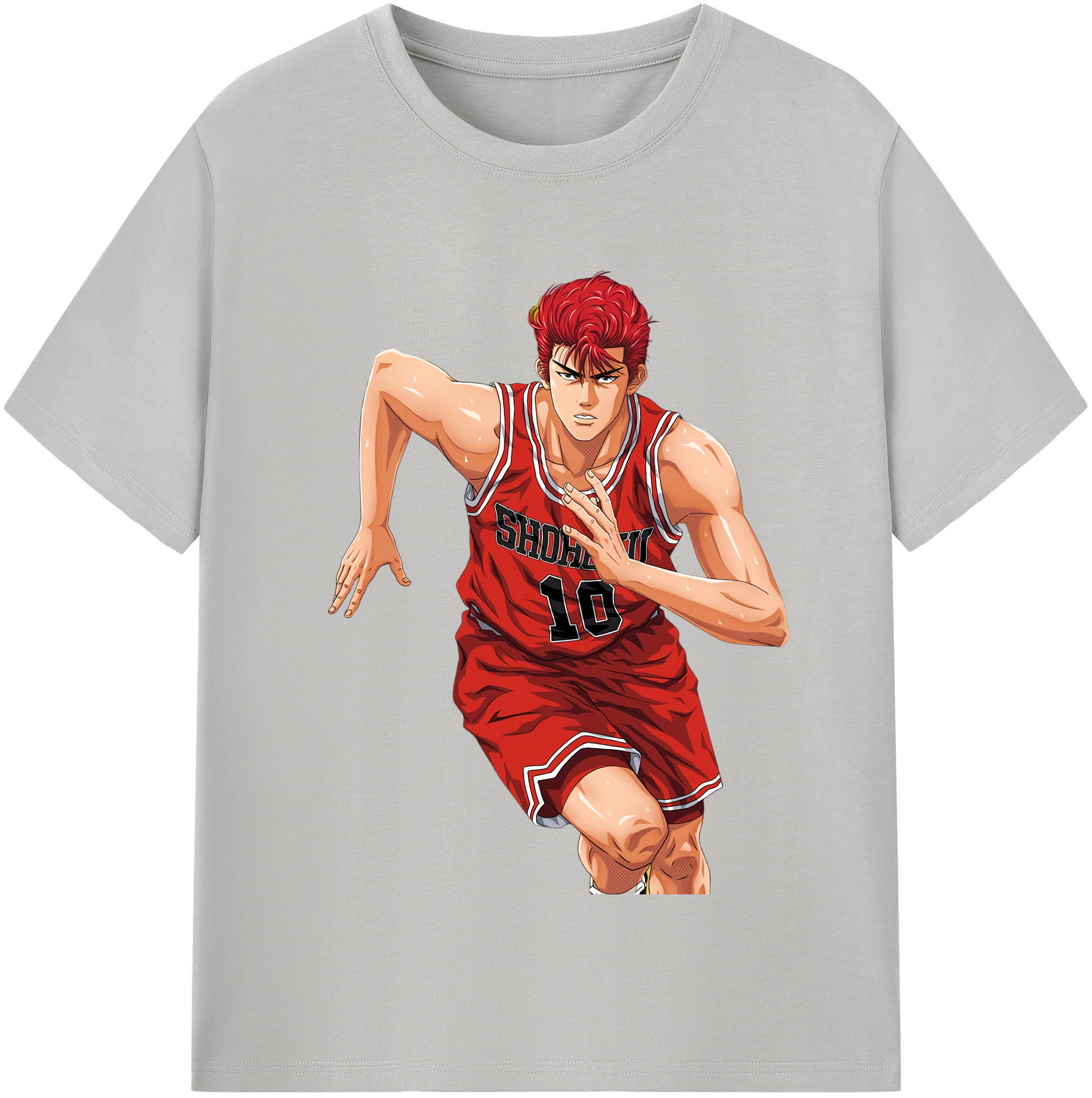 SLAM DUNK／スラムダンク 綿100％半袖Tシャツ（フロントプリント）