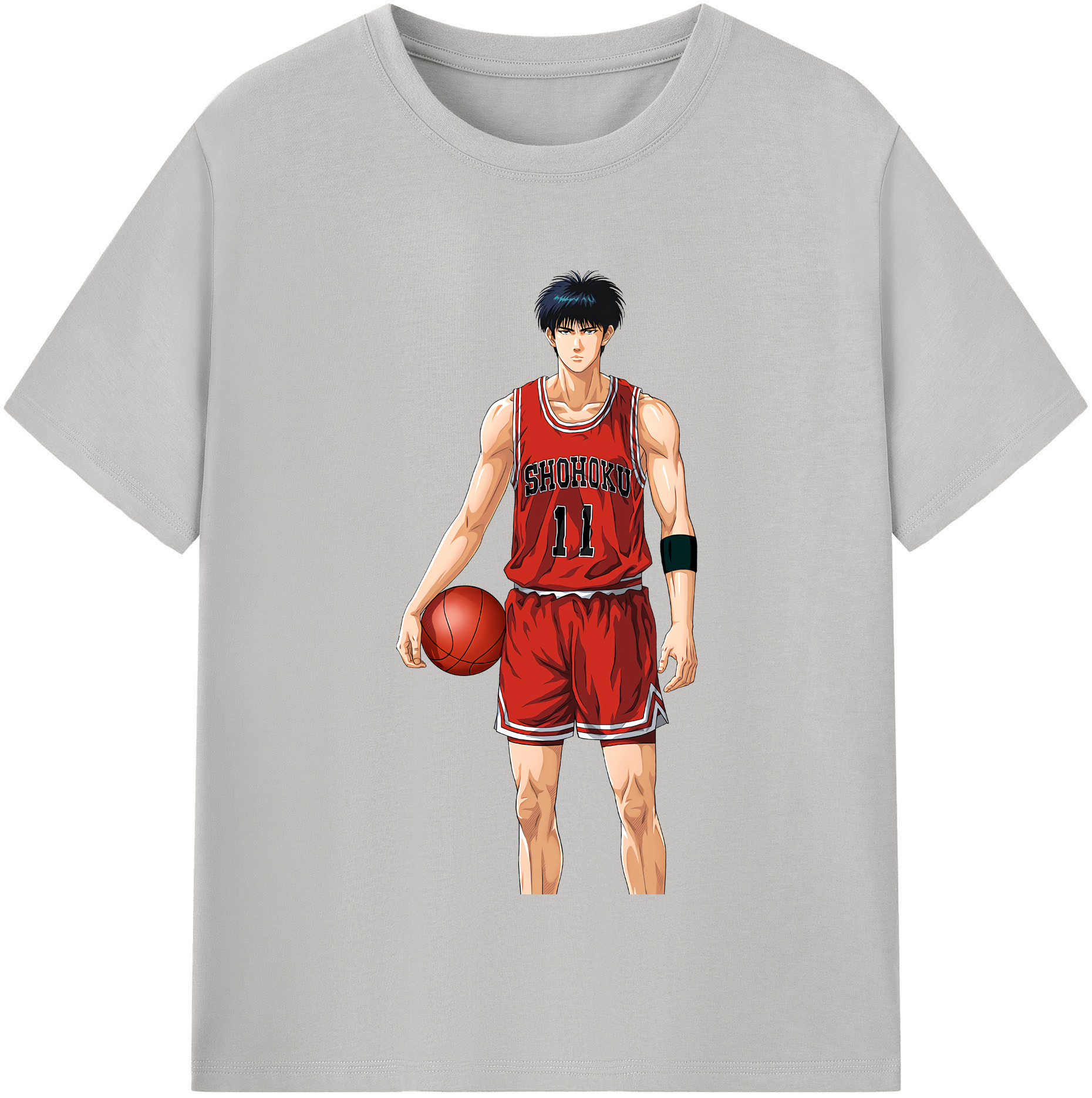 SLAM DUNK／スラムダンク 綿100％半袖Tシャツ（フロントプリント）