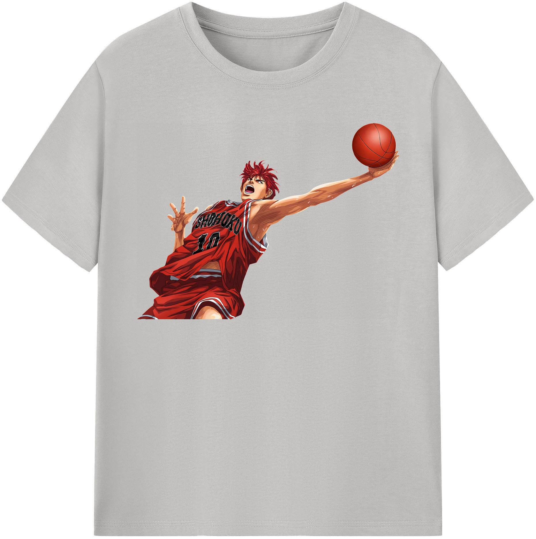SLAM DUNK／スラムダンク 綿100％半袖Tシャツ（フロントプリント）