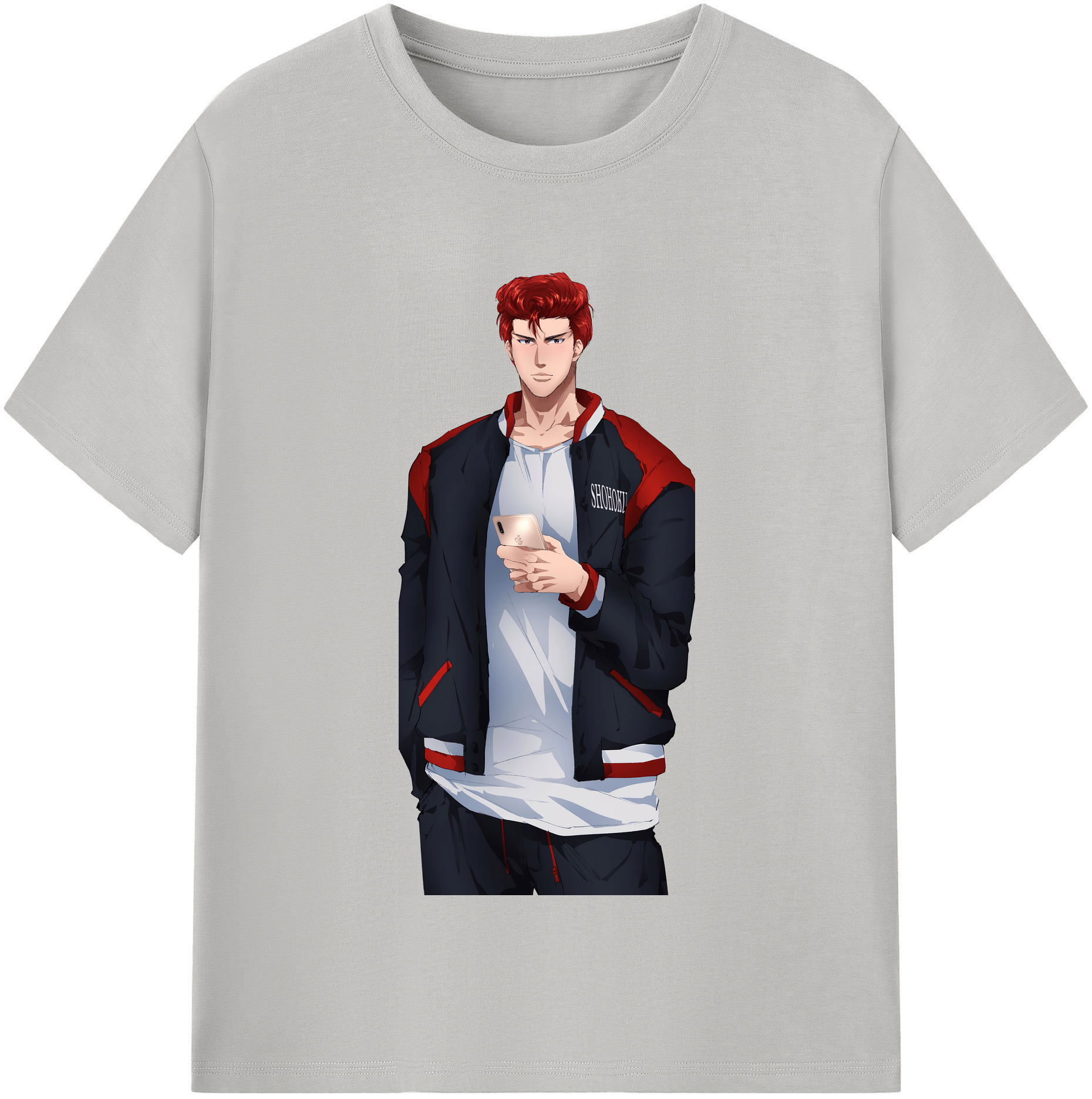 SLAM DUNK／スラムダンク 綿100％半袖Tシャツ（フロントプリント）