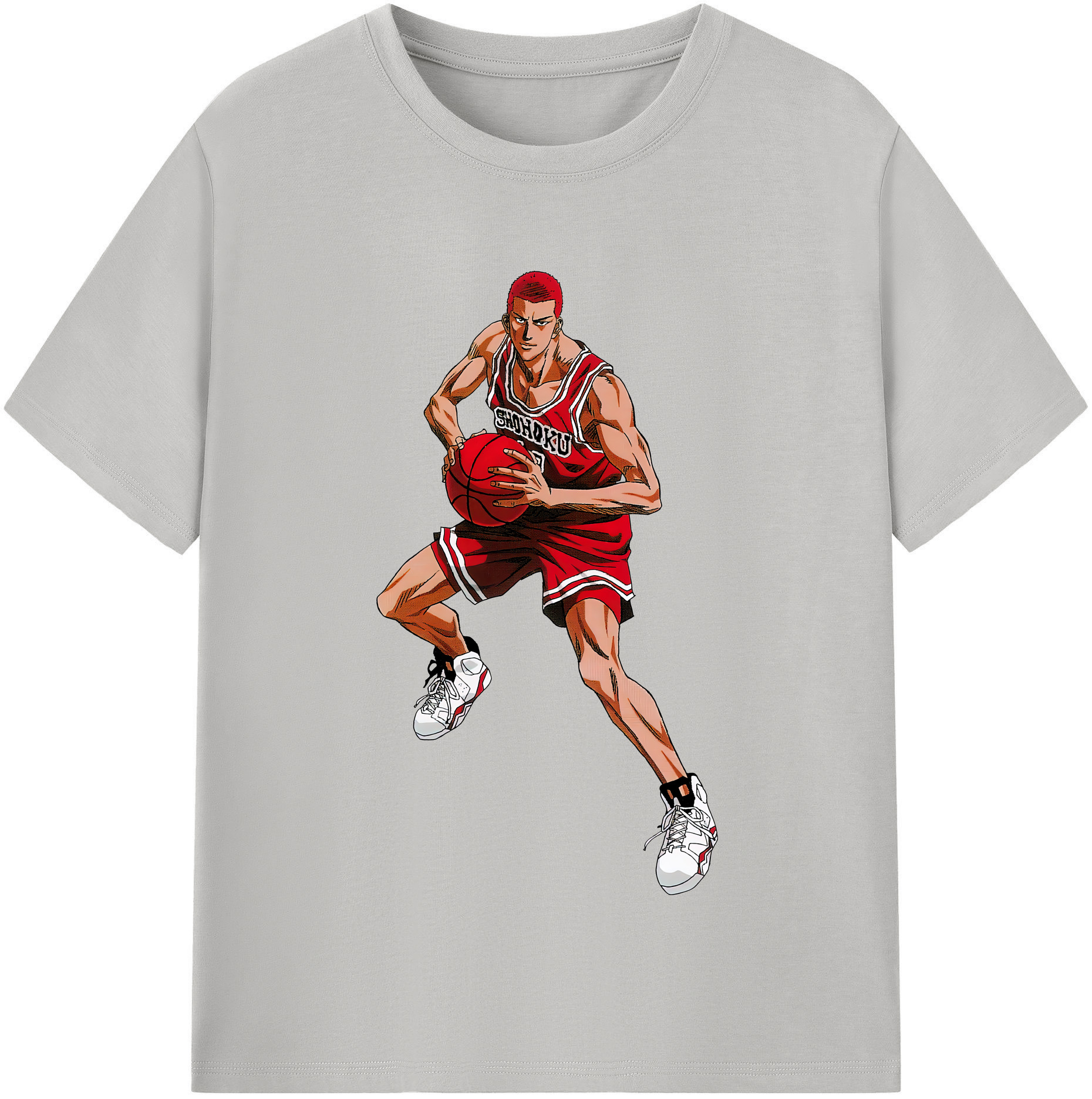 SLAM DUNK／スラムダンク 綿100％半袖Tシャツ（フロントプリント）
