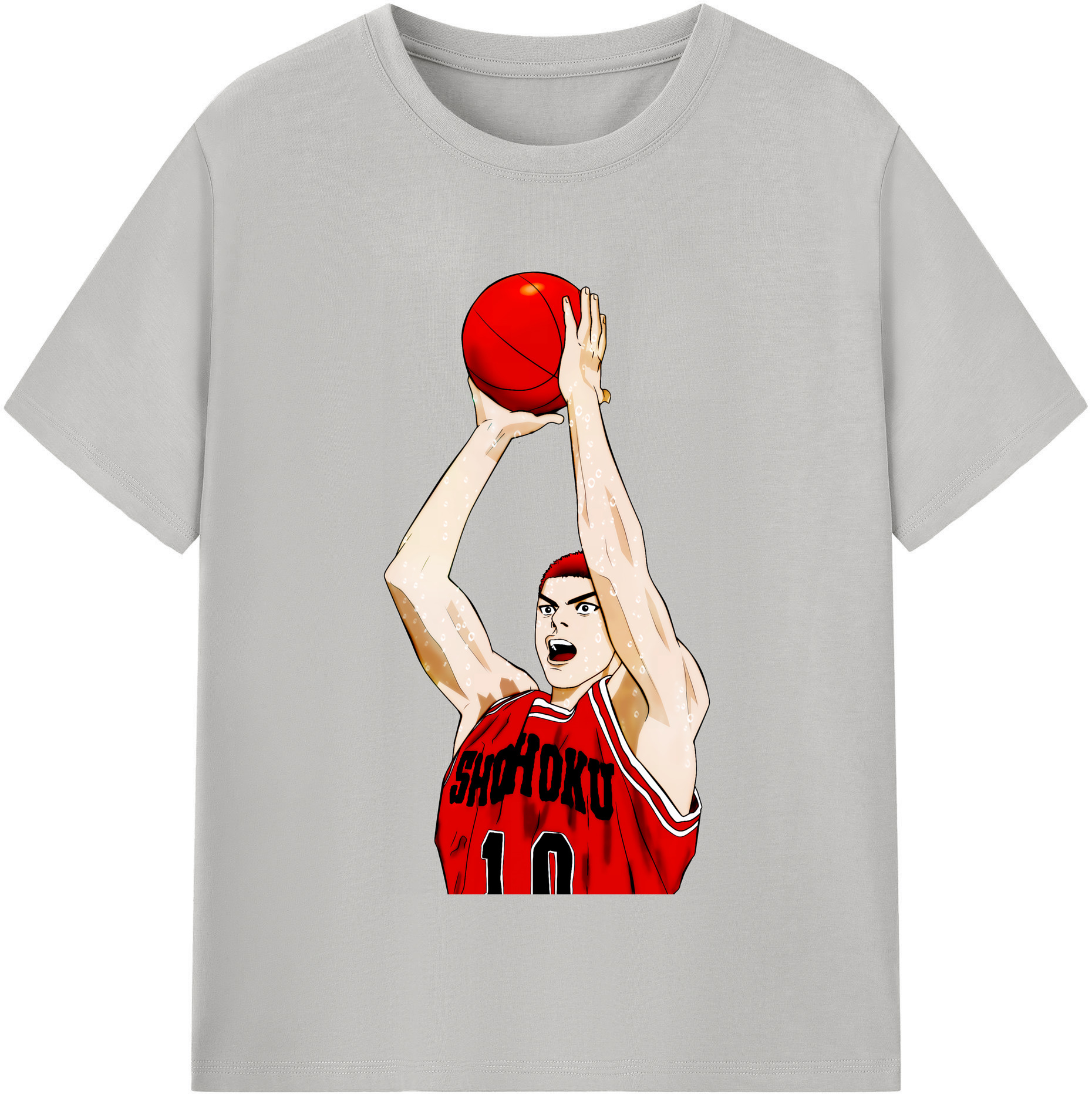 SLAM DUNK／スラムダンク 綿100％半袖Tシャツ（フロントプリント）