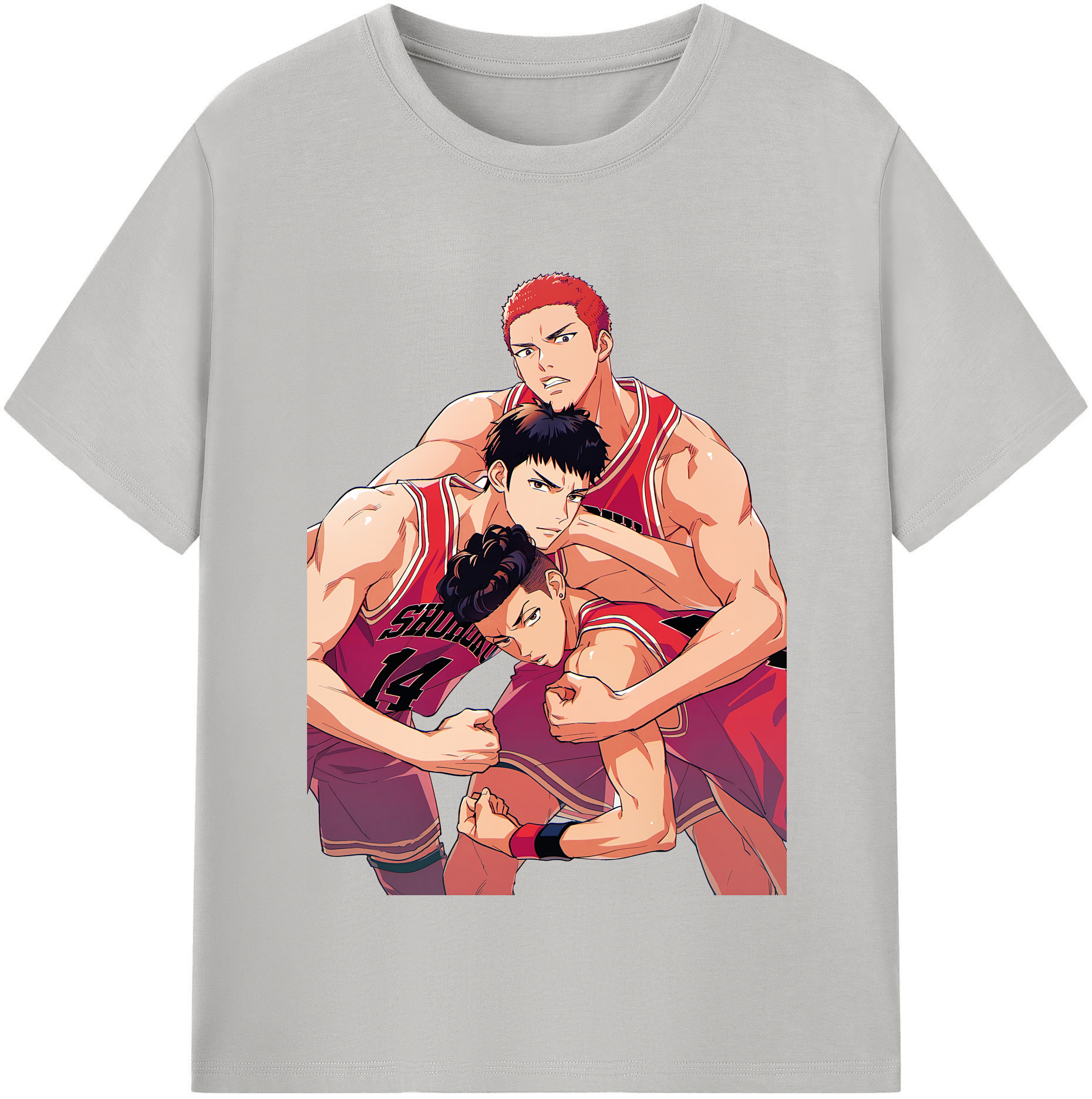 SLAM DUNK／スラムダンク 綿100％半袖Tシャツ（フロントプリント）