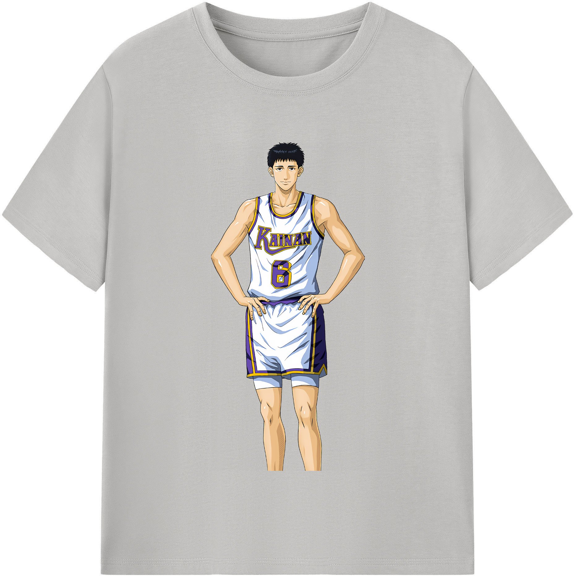 SLAM DUNK／スラムダンク 綿100％半袖Tシャツ（フロントプリント）