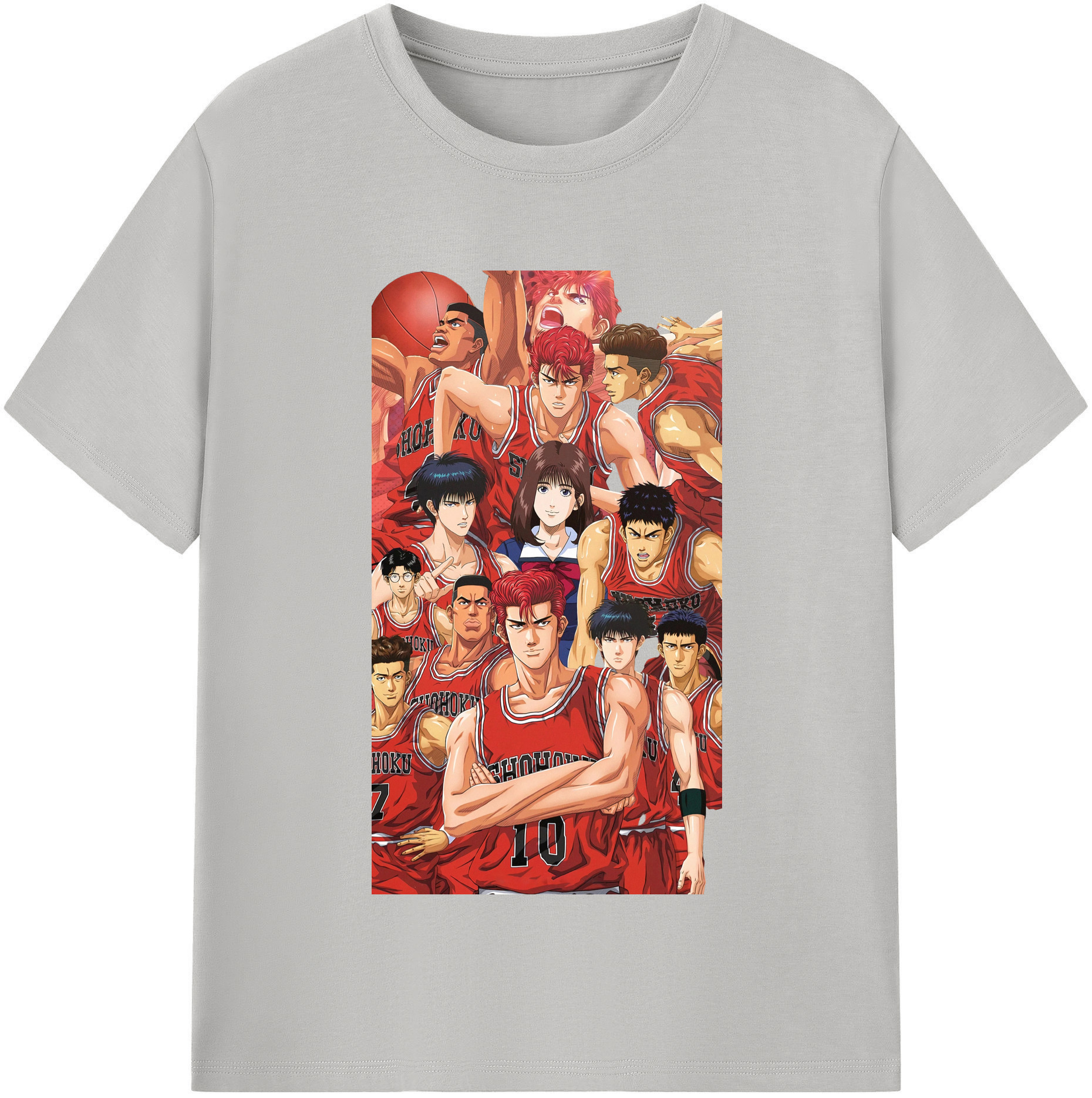 SLAM DUNK／スラムダンク 綿100％半袖Tシャツ（フロントプリント）