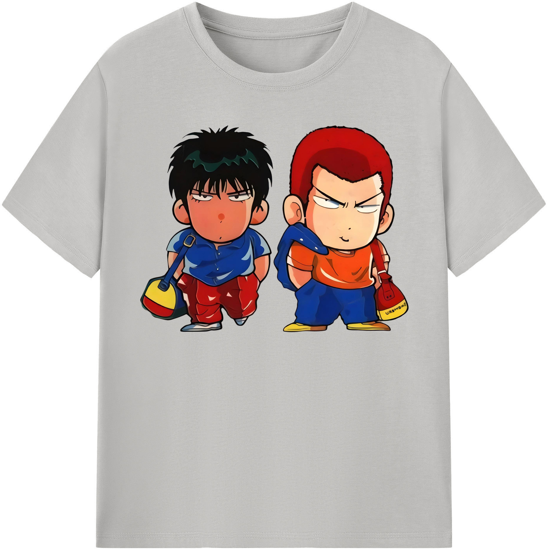 SLAM DUNK／スラムダンク 綿100％半袖Tシャツ（フロントプリント）