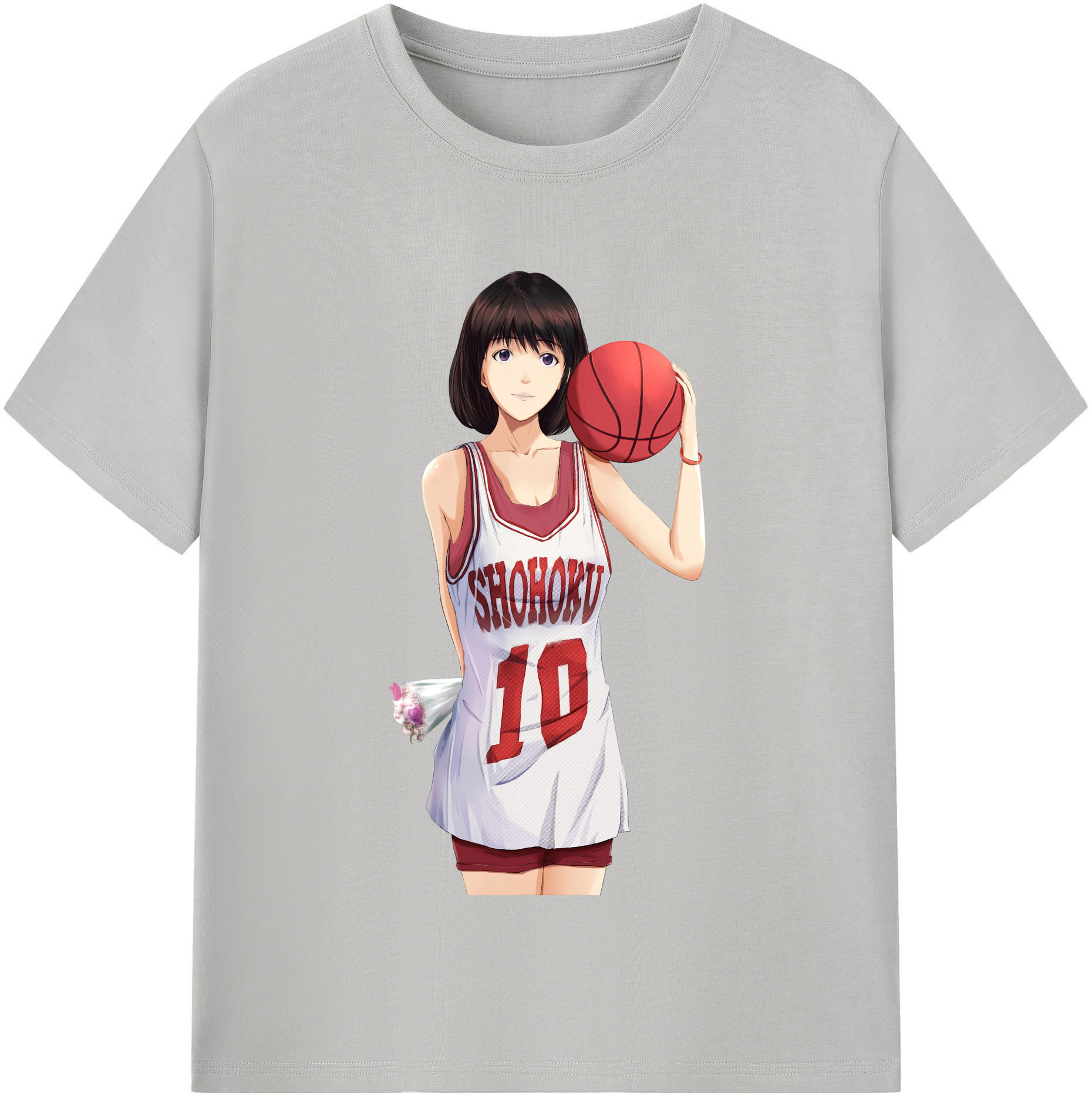 SLAM DUNK／スラムダンク 綿100％半袖Tシャツ（フロントプリント）