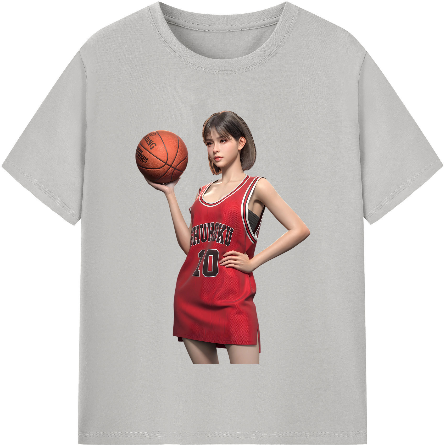 SLAM DUNK／スラムダンク 綿100％半袖Tシャツ（フロントプリント）
