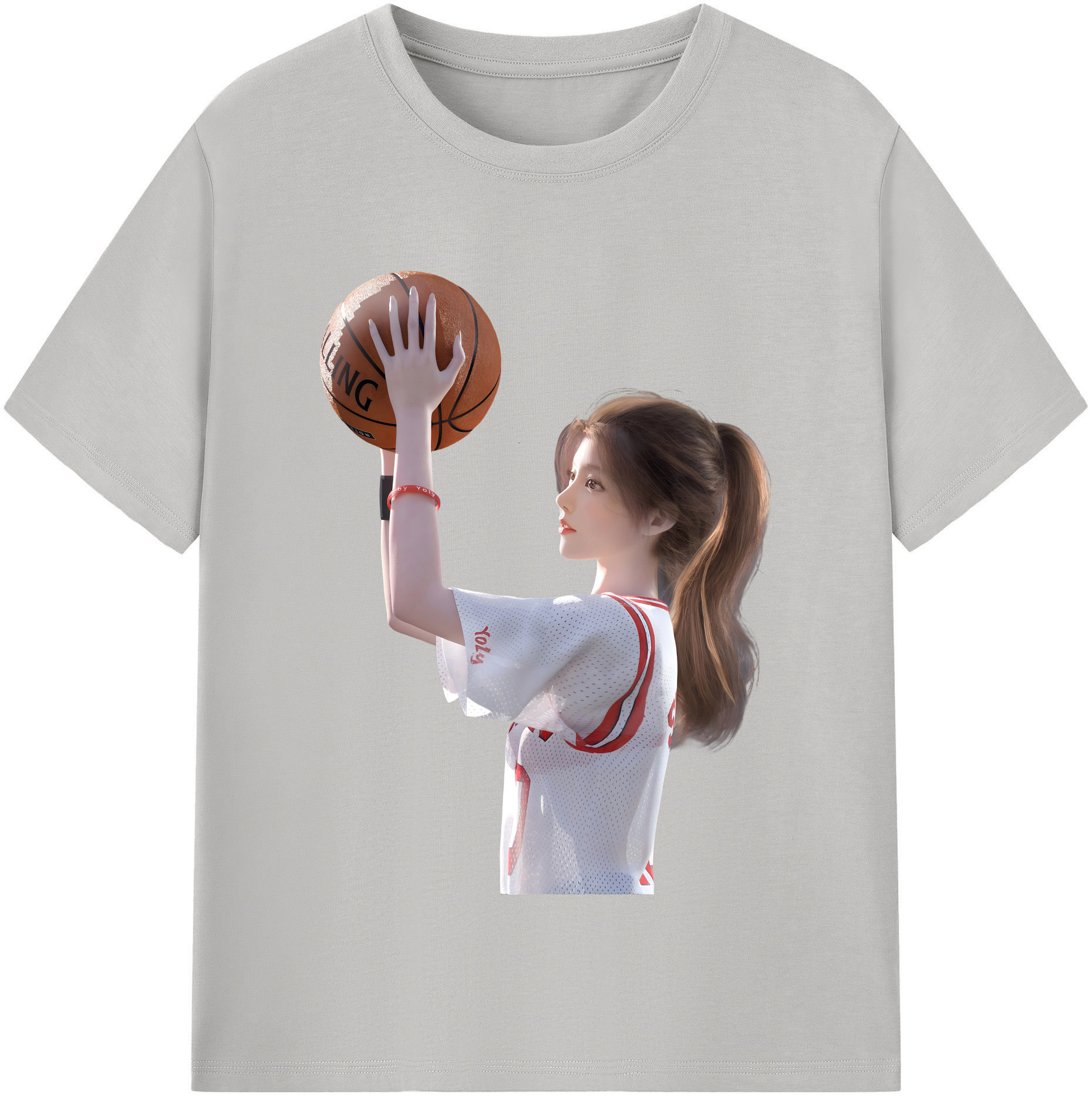 SLAM DUNK／スラムダンク 綿100％半袖Tシャツ（フロントプリント）
