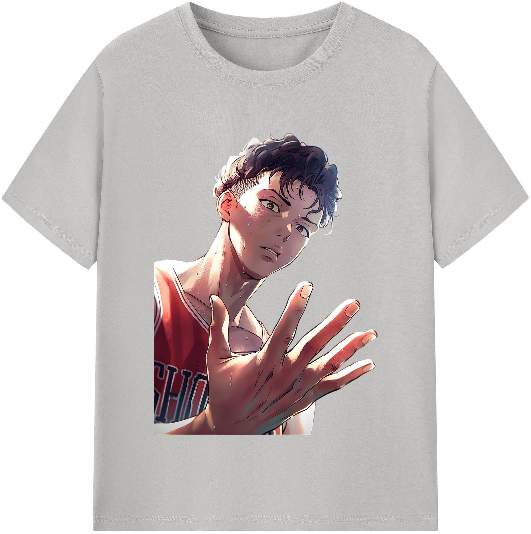 SLAM DUNK／スラムダンク 綿100％半袖Tシャツ（フロントプリント）