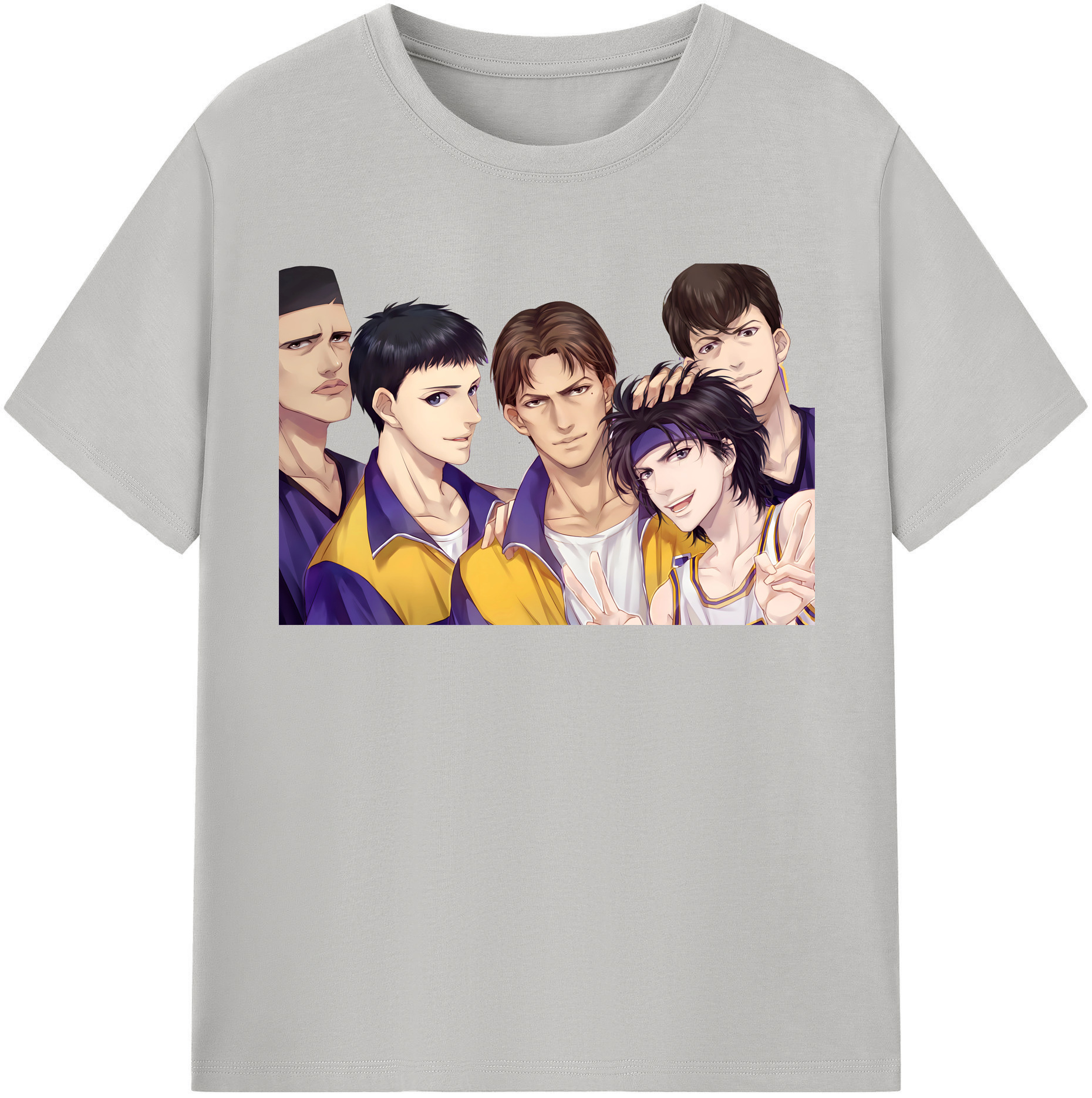 SLAM DUNK／スラムダンク 綿100％半袖Tシャツ（フロントプリント）